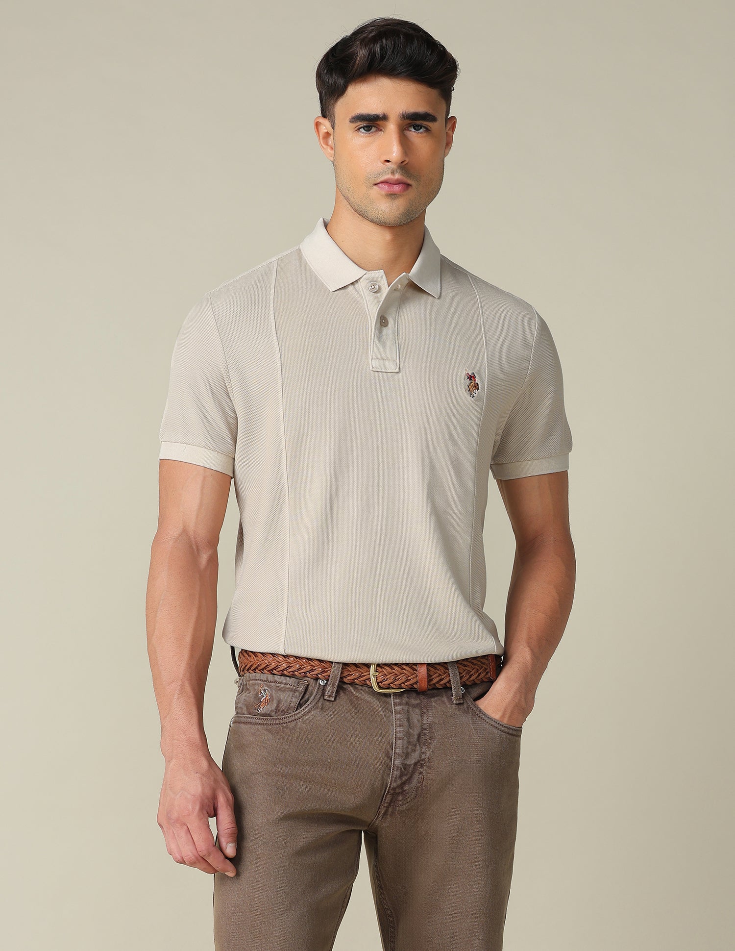 Pure Cotton Muscle Fit Polo Shirt