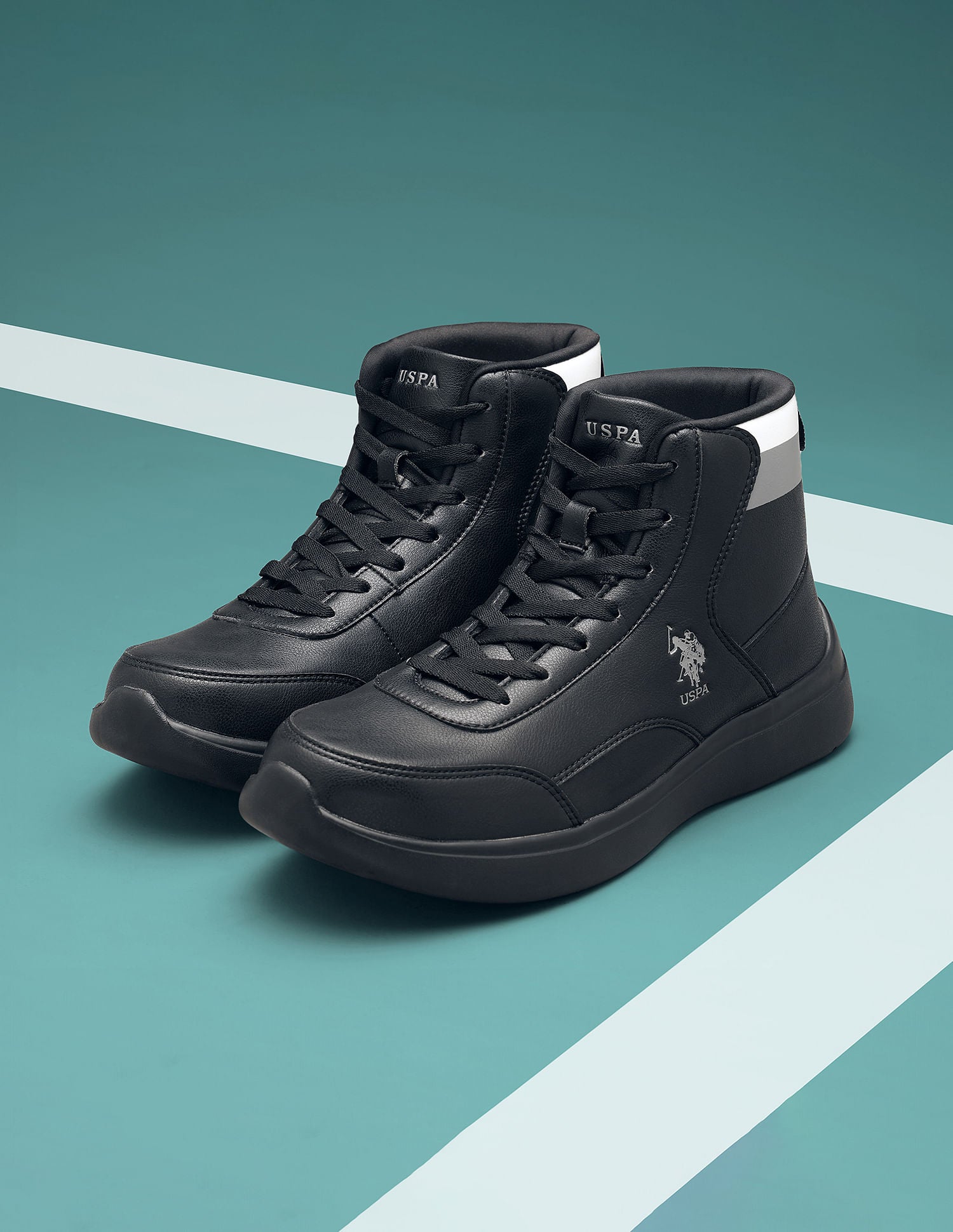 Us polo store high top sneakers