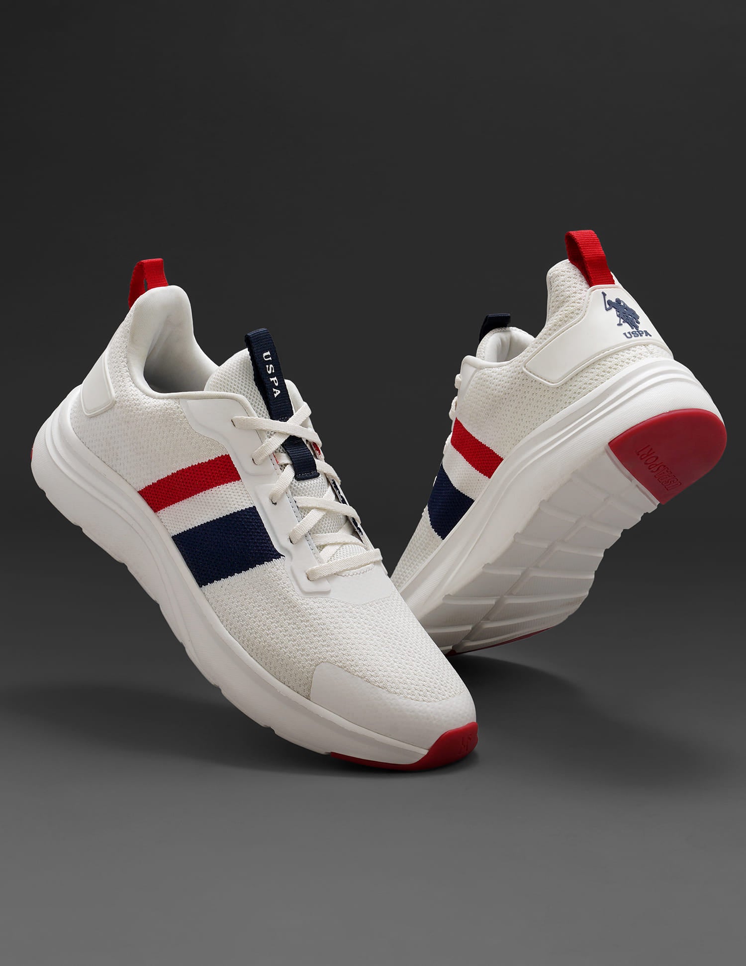 Men Mullen 2.0 Off White Uspa Sport  Sneakers White - U.S. Polo Assn. India | Large