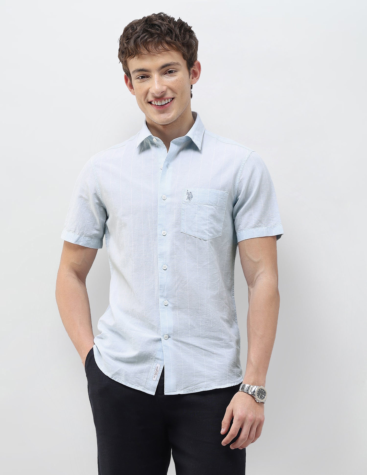 Vertical Striped Regular Fit Shirt