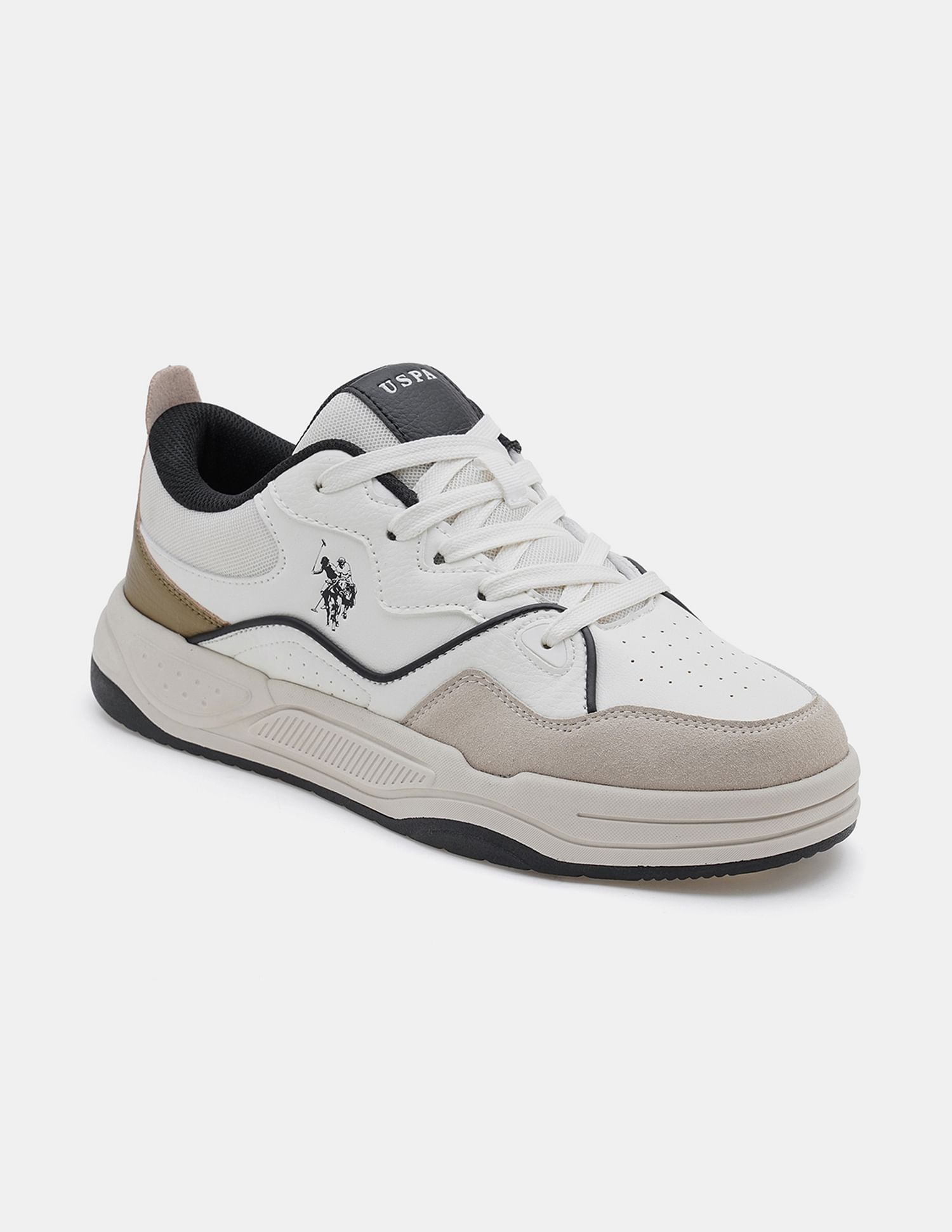 Men Odore Colour Blocked Sneakers Off White - U.S. POLO ASSN. | Large