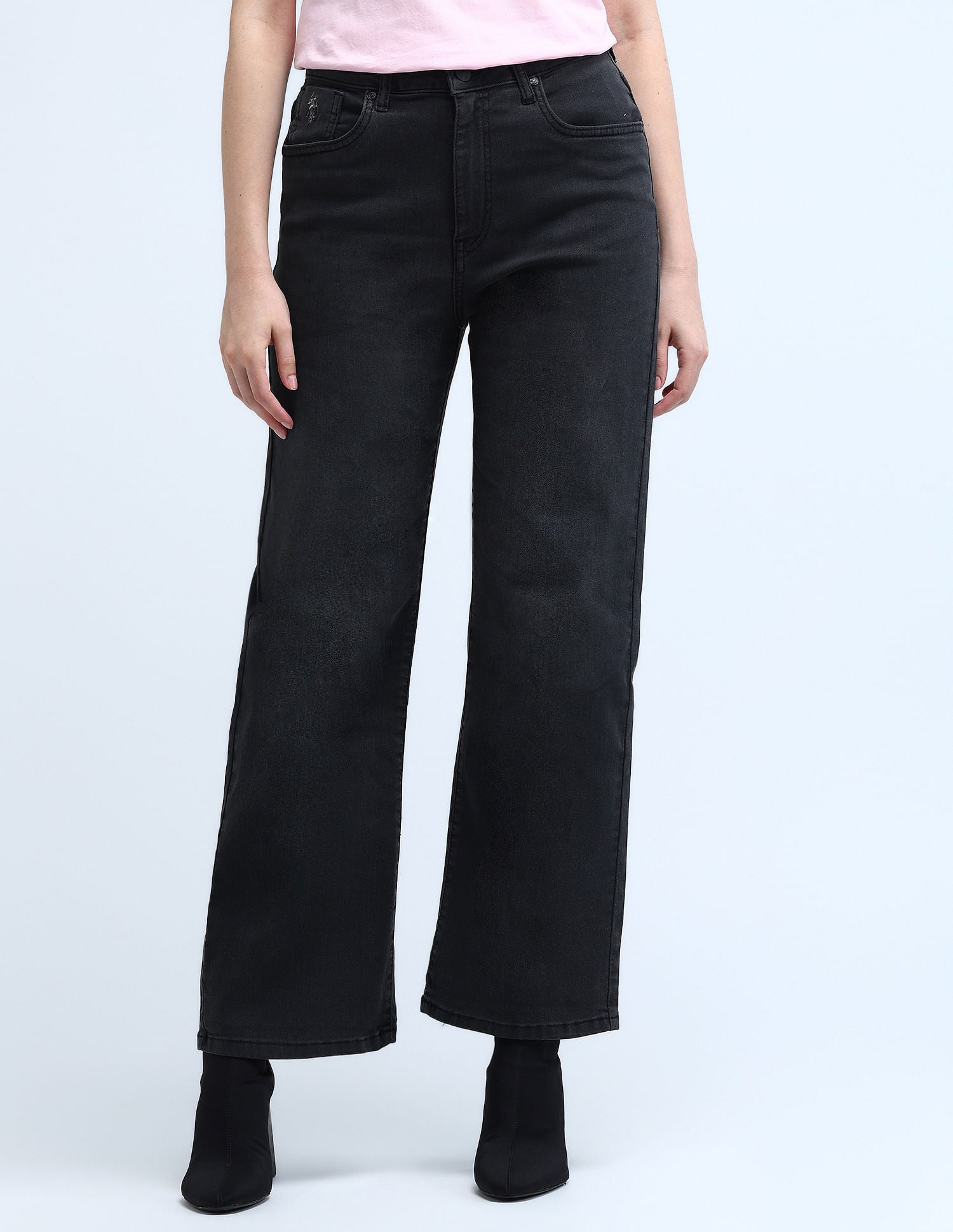 High Rise Wideleg Jeans