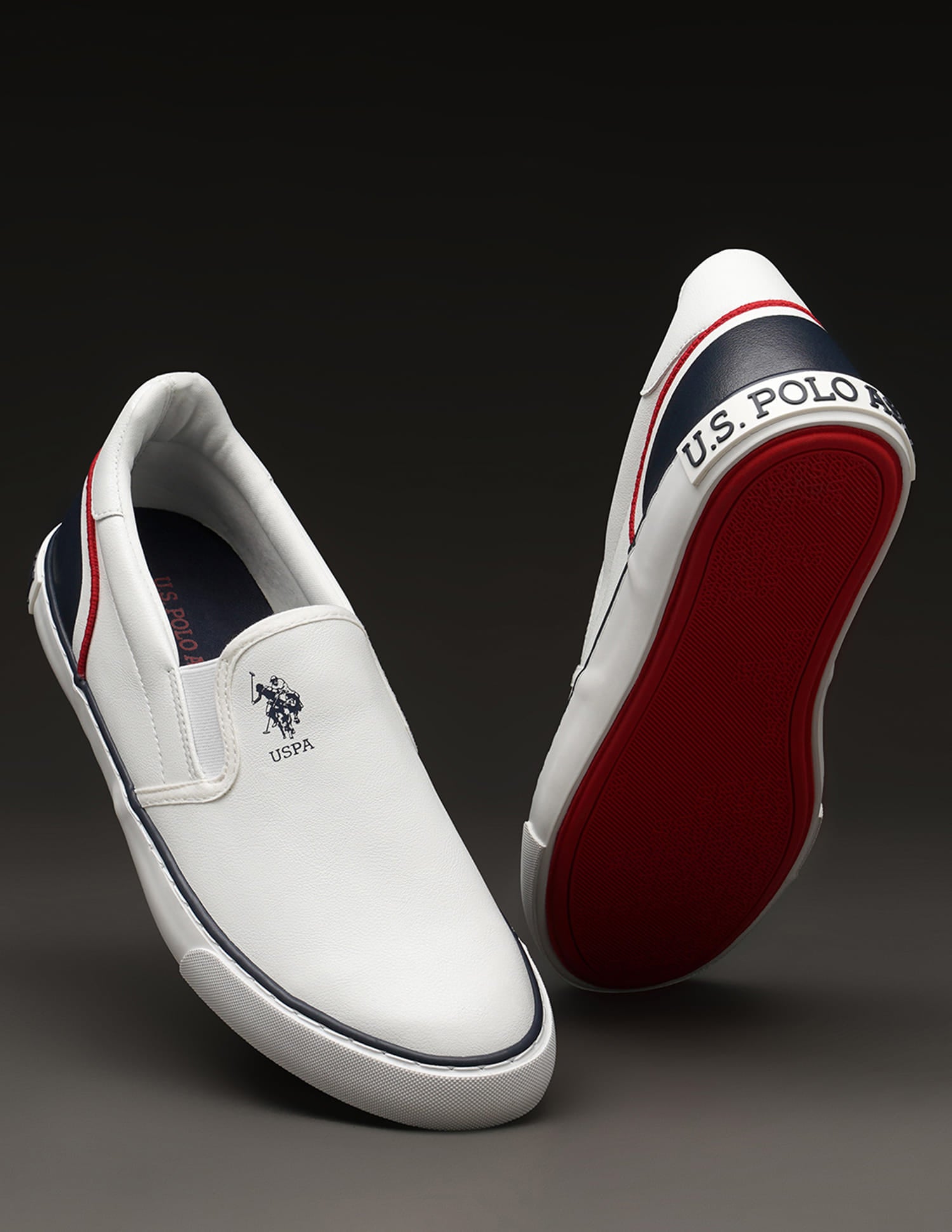 Men Timeo 4.0 Slip-on Shoes Off White - U.S. Polo Assn. India | Large