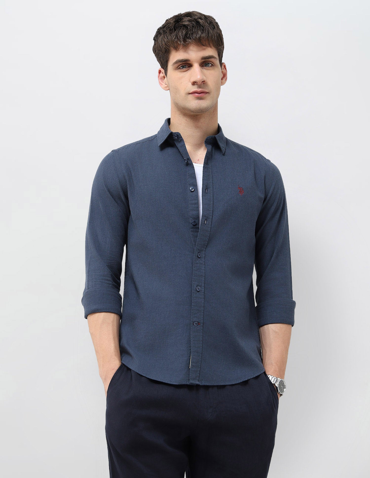 Solid Regular Fit Shirt