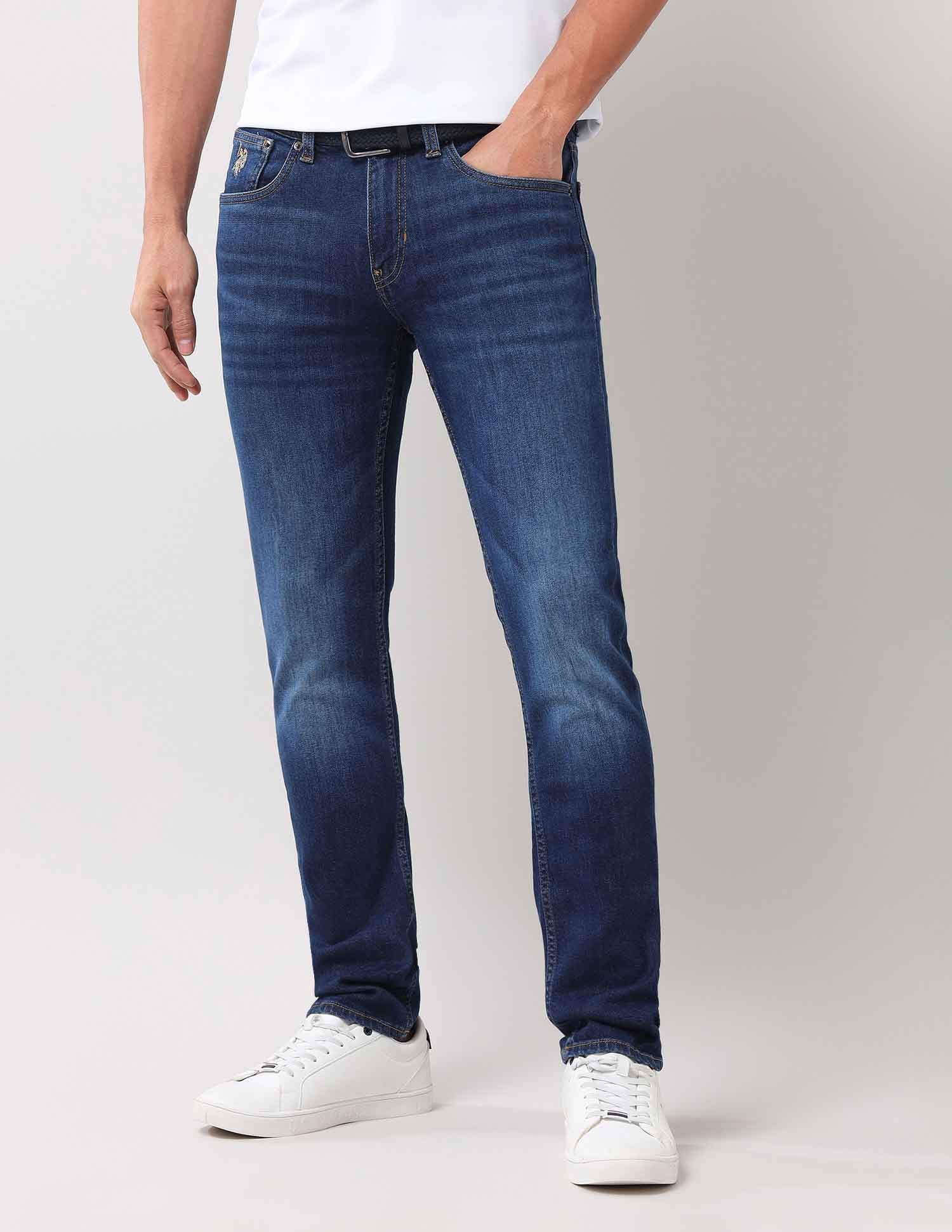 Brandon Slim Tapered Blue Jeans