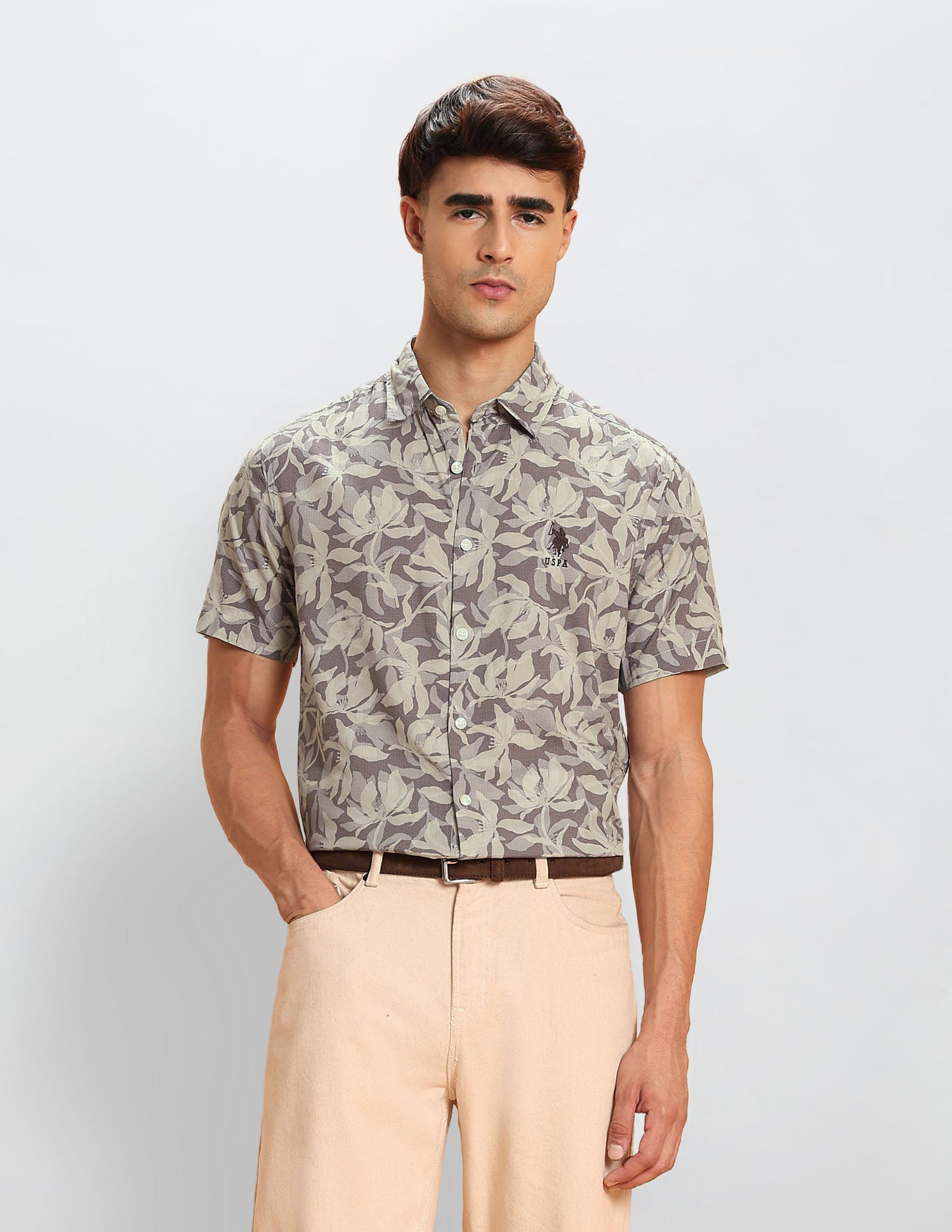 Tropical Printed Legend Of Horseshoe Shirt