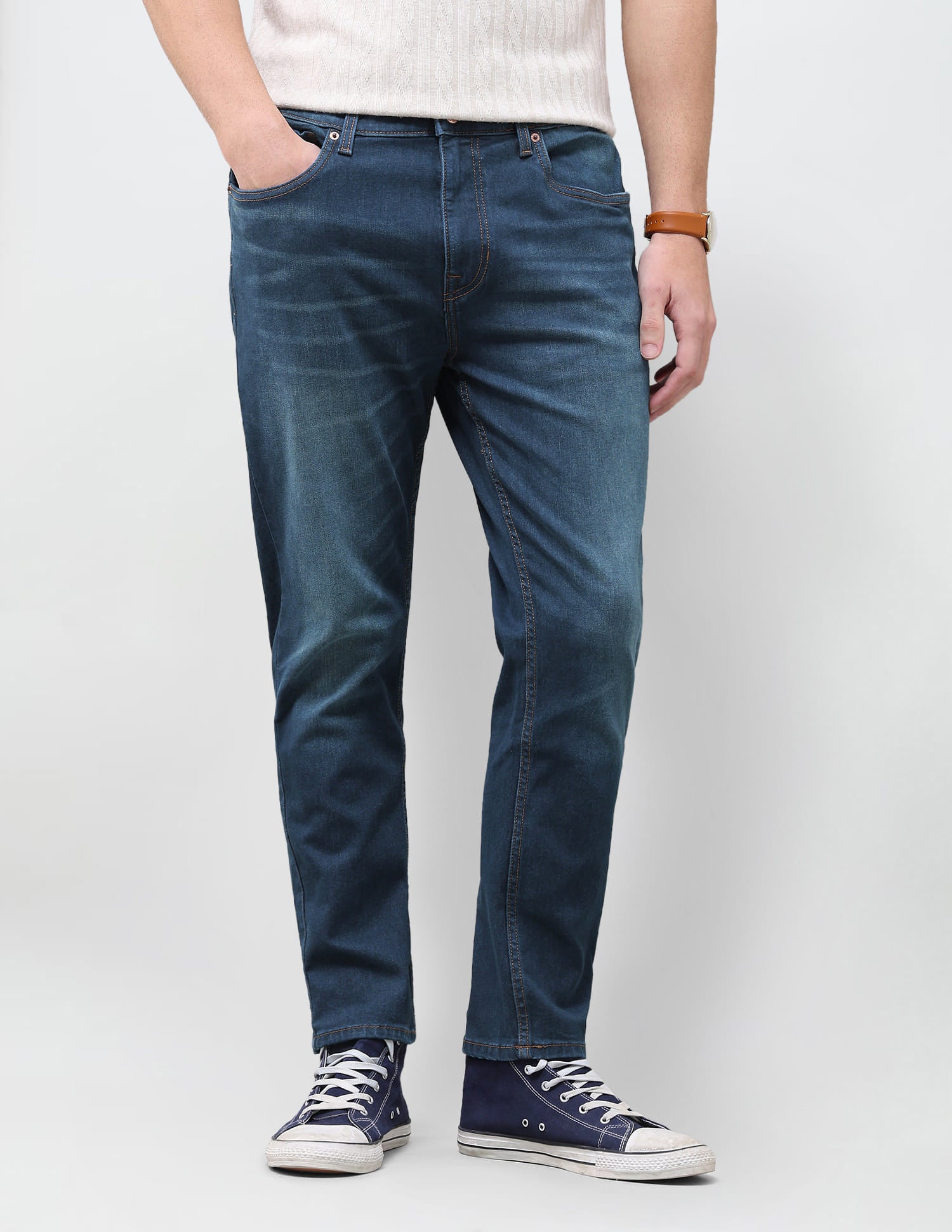 Solid Straight Fit Jeans Blue - U.S. Polo Assn. India | Large