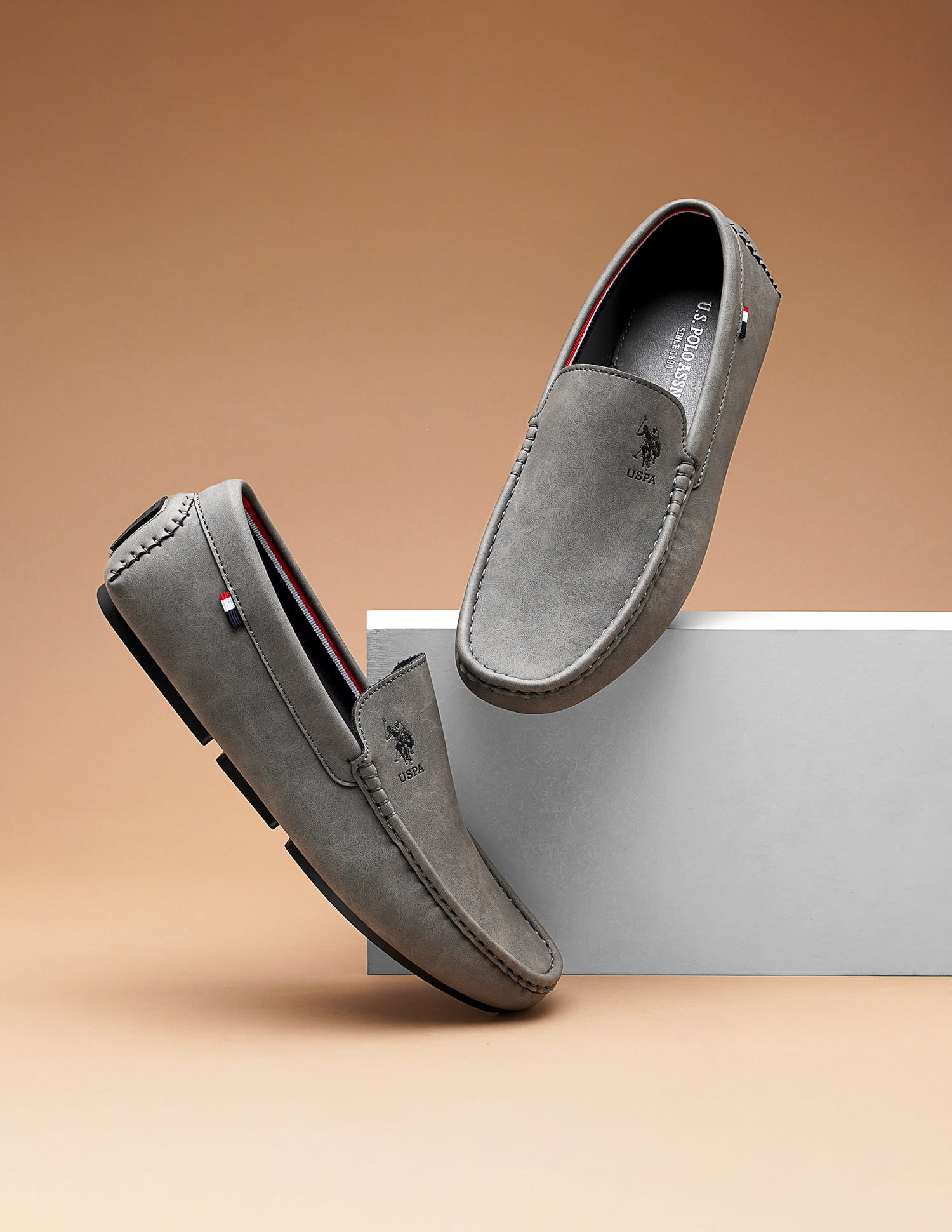 Men Aaron 6.0 Loafers Grey - U.S. Polo Assn. India | Large