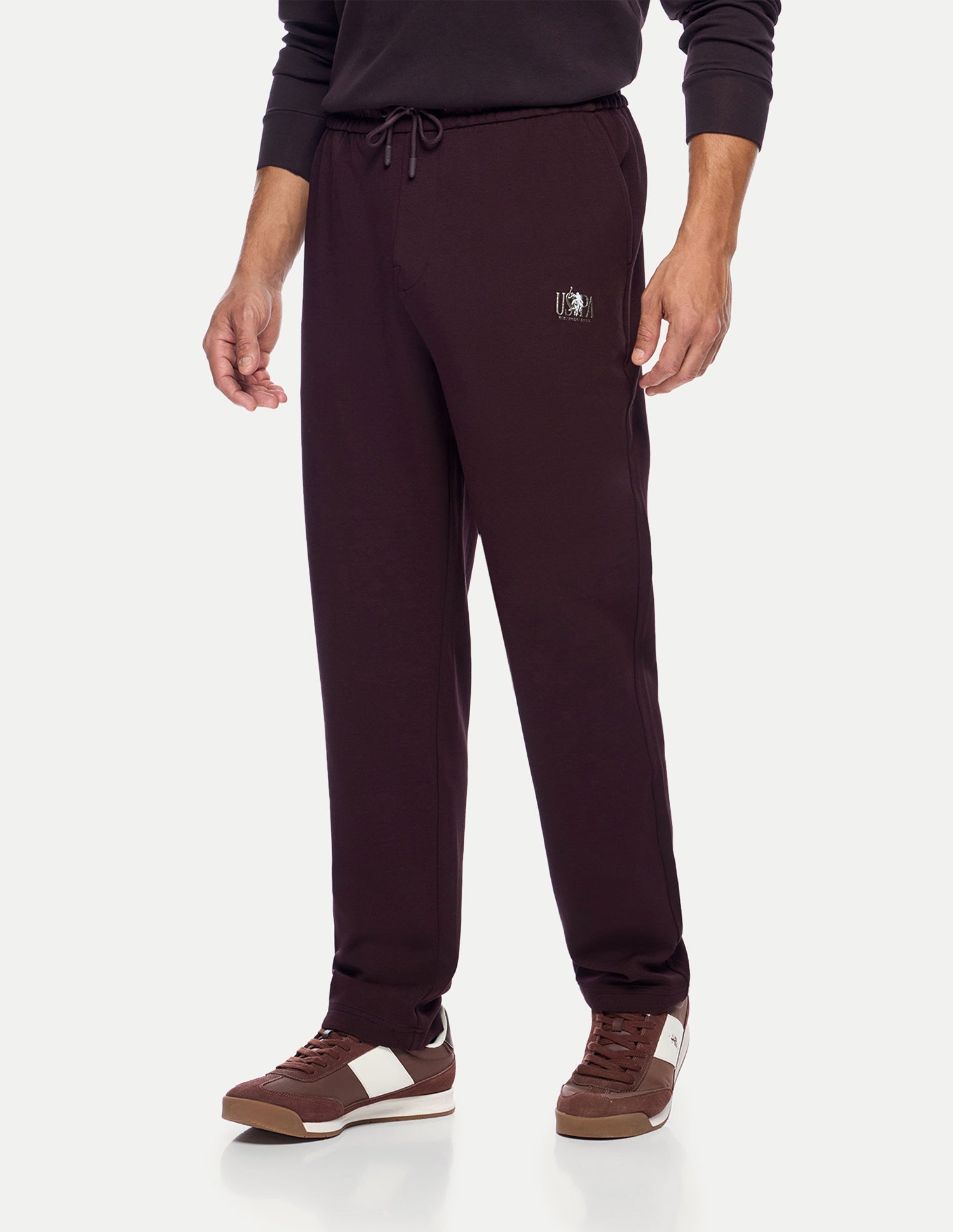 Mid Rise Regular Fit Track Pants Wine - U.S. Polo Assn. India | Large