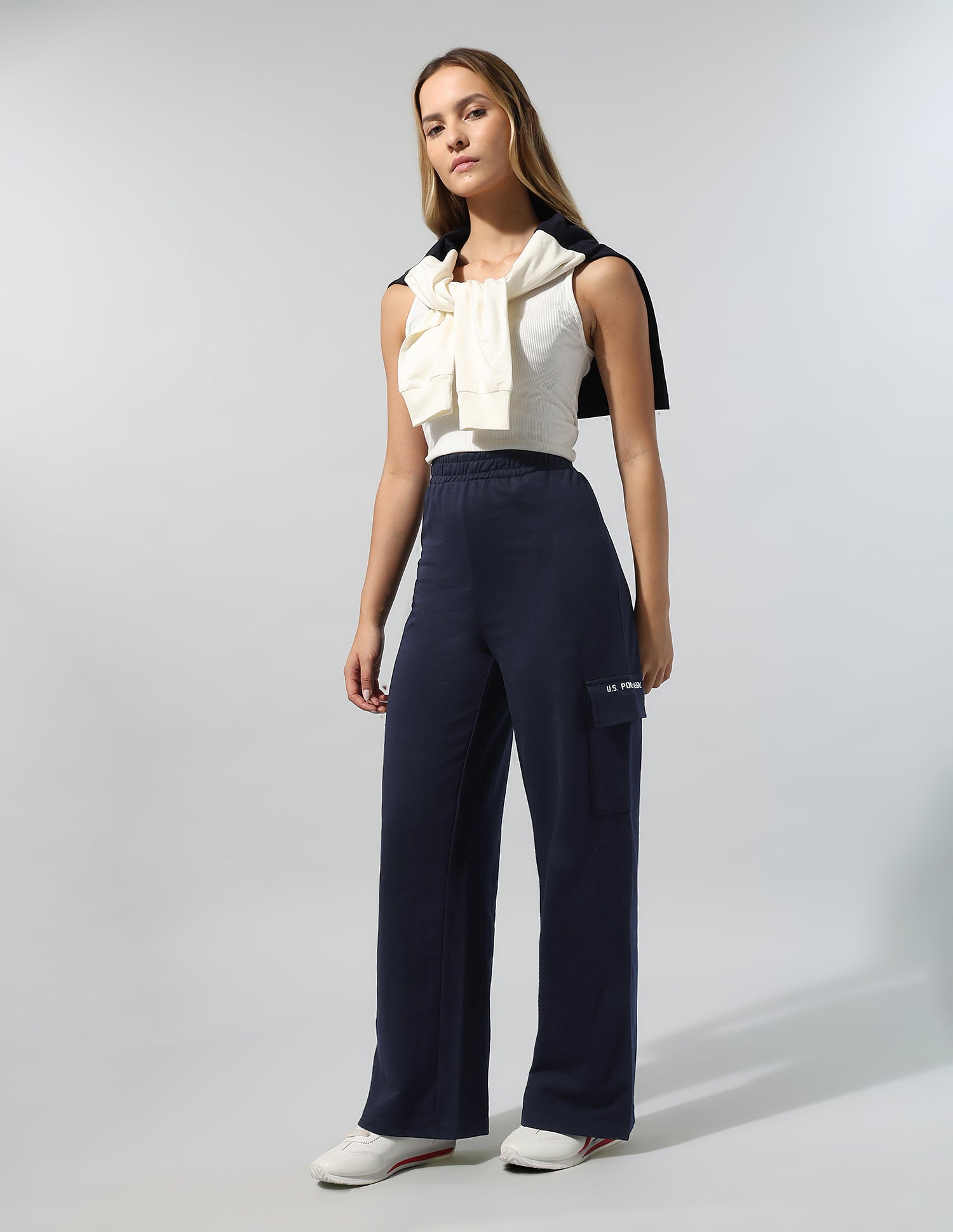 High Rise Wide Leg Trousers