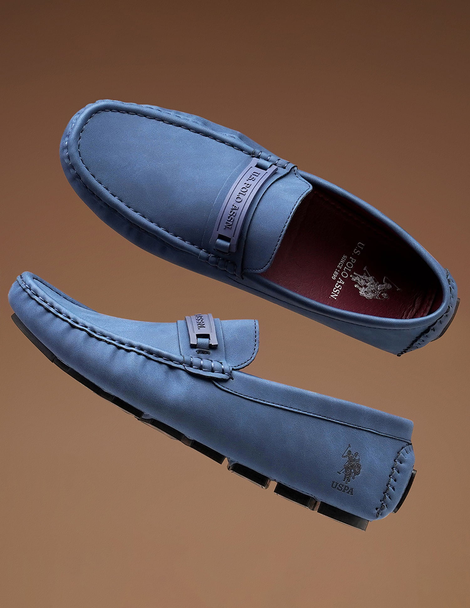 Men Scott 4.0 Textured Loafers Navy - U.S. Polo Assn. India | Large