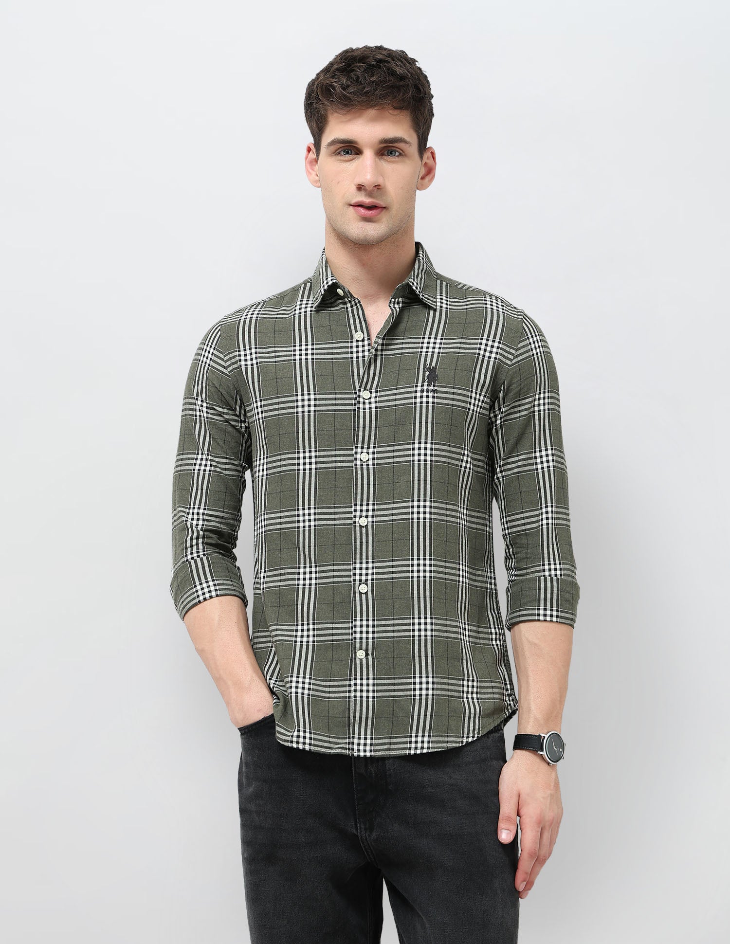 Twill Tartan Checked Shirt