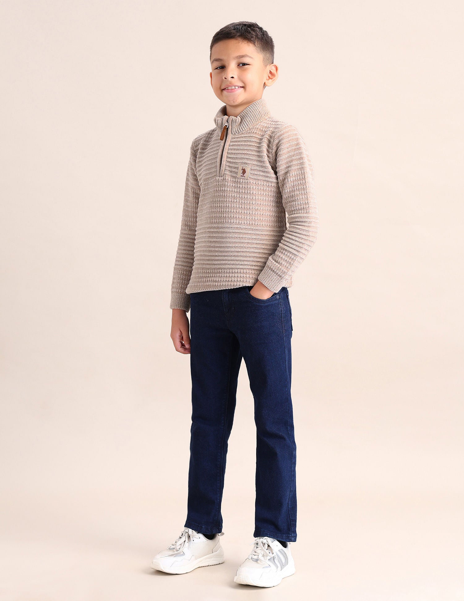 Boys Patterned Knit Sweater