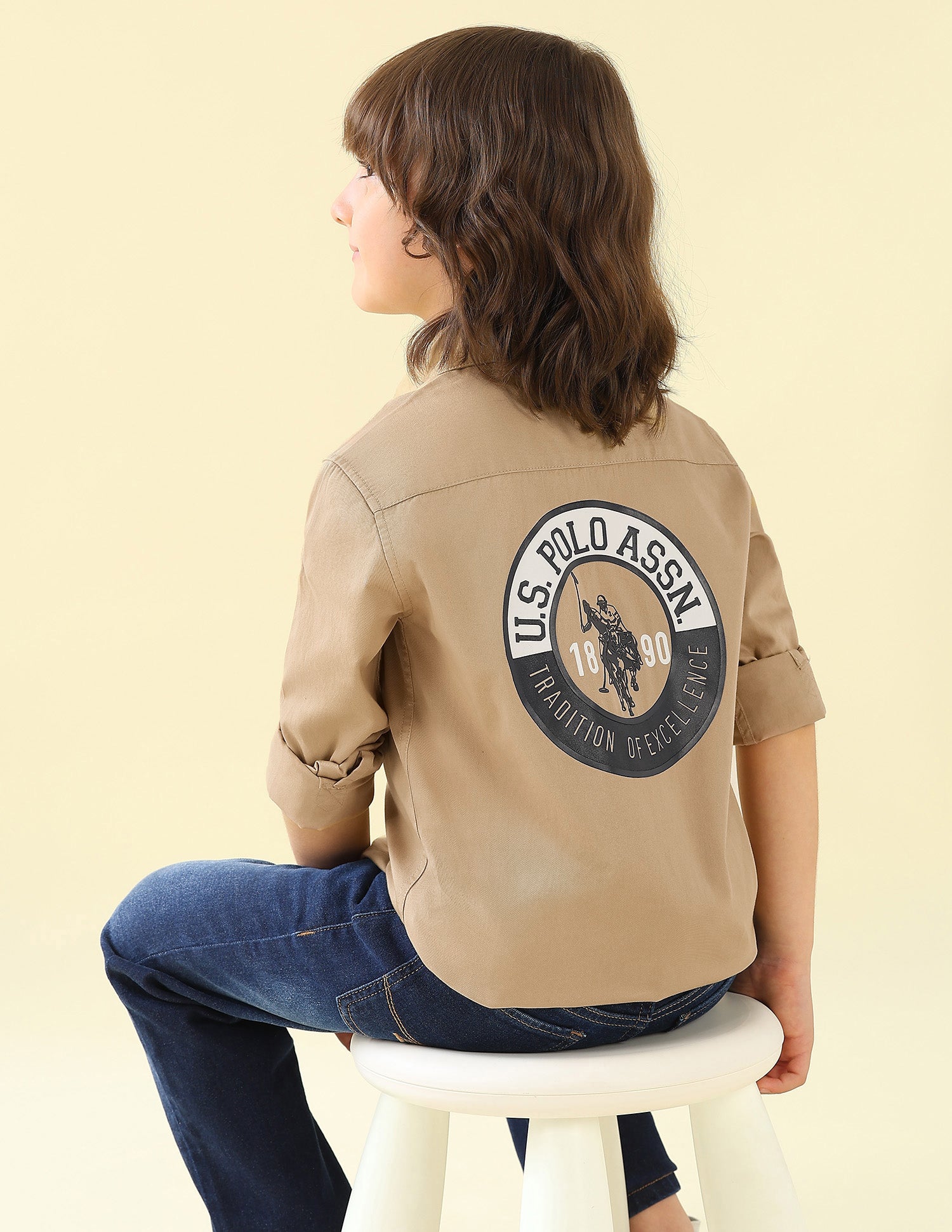 Twill Graphic Brand Printed Shirt