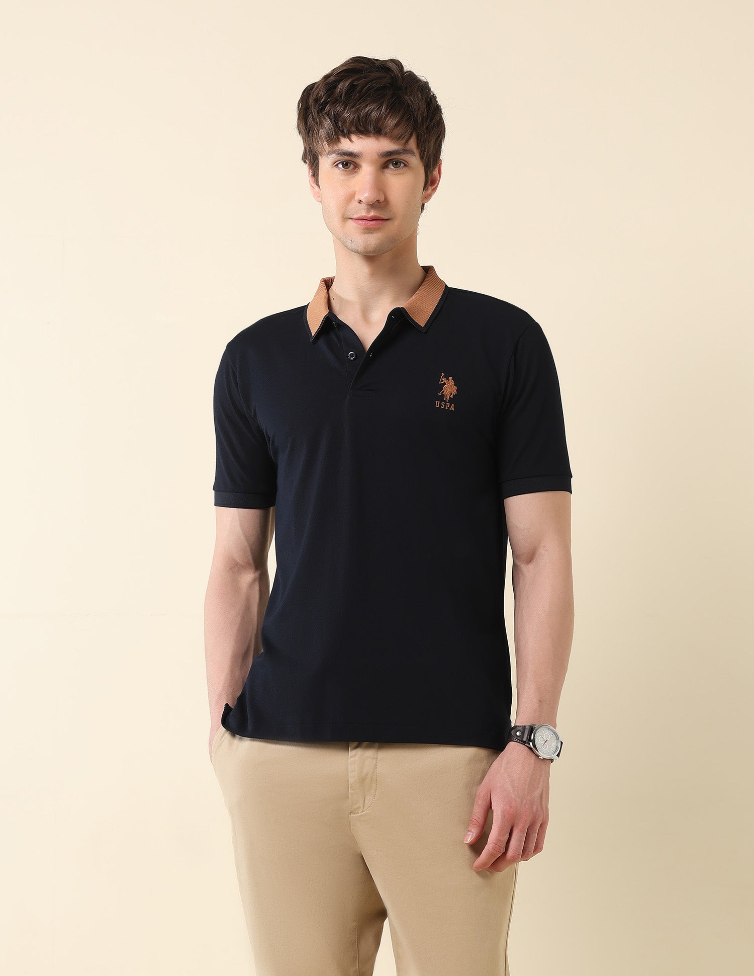 Slim Fit Classic Polo Shirt Navy - U.S. Polo Assn. India | Large