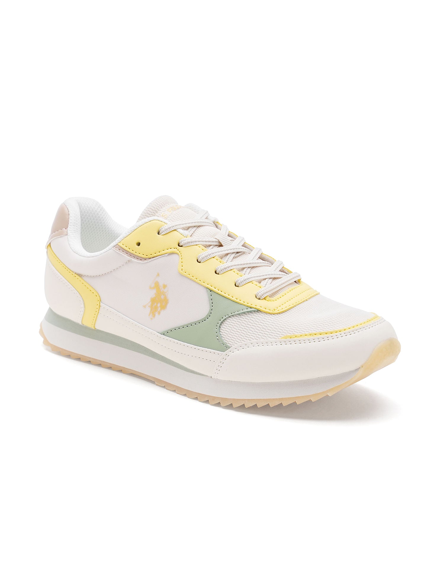 Women Colour Block Alora Sneakers Yellow - U.S. POLO ASSN. | Large