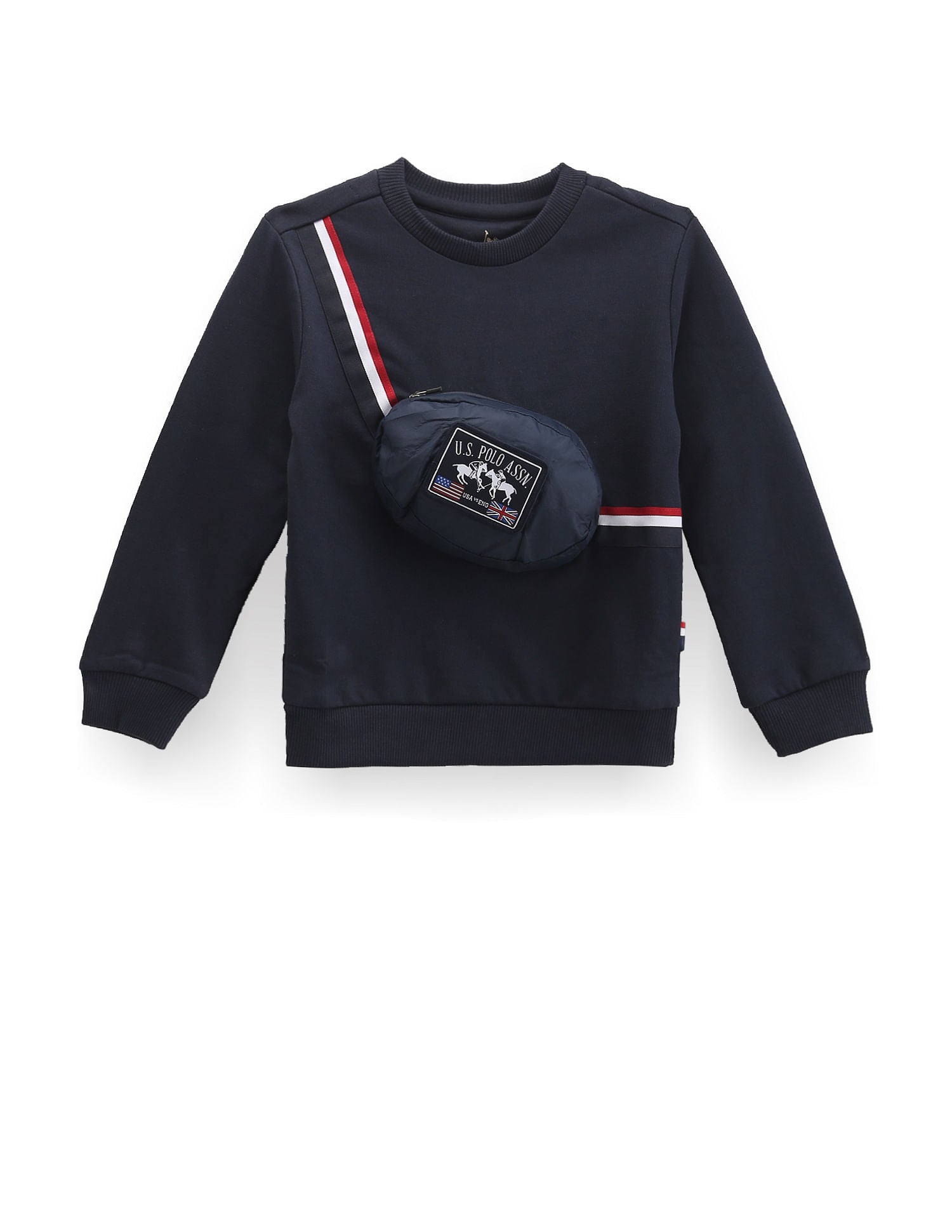 Boys Attached Fanny Pack Sweatshirt