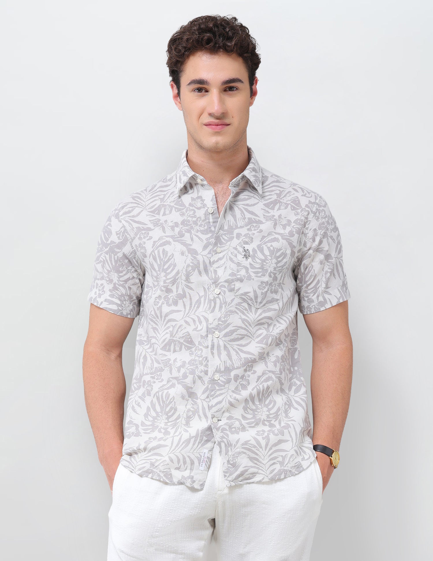 Floral Printed Regular Fit Shirt