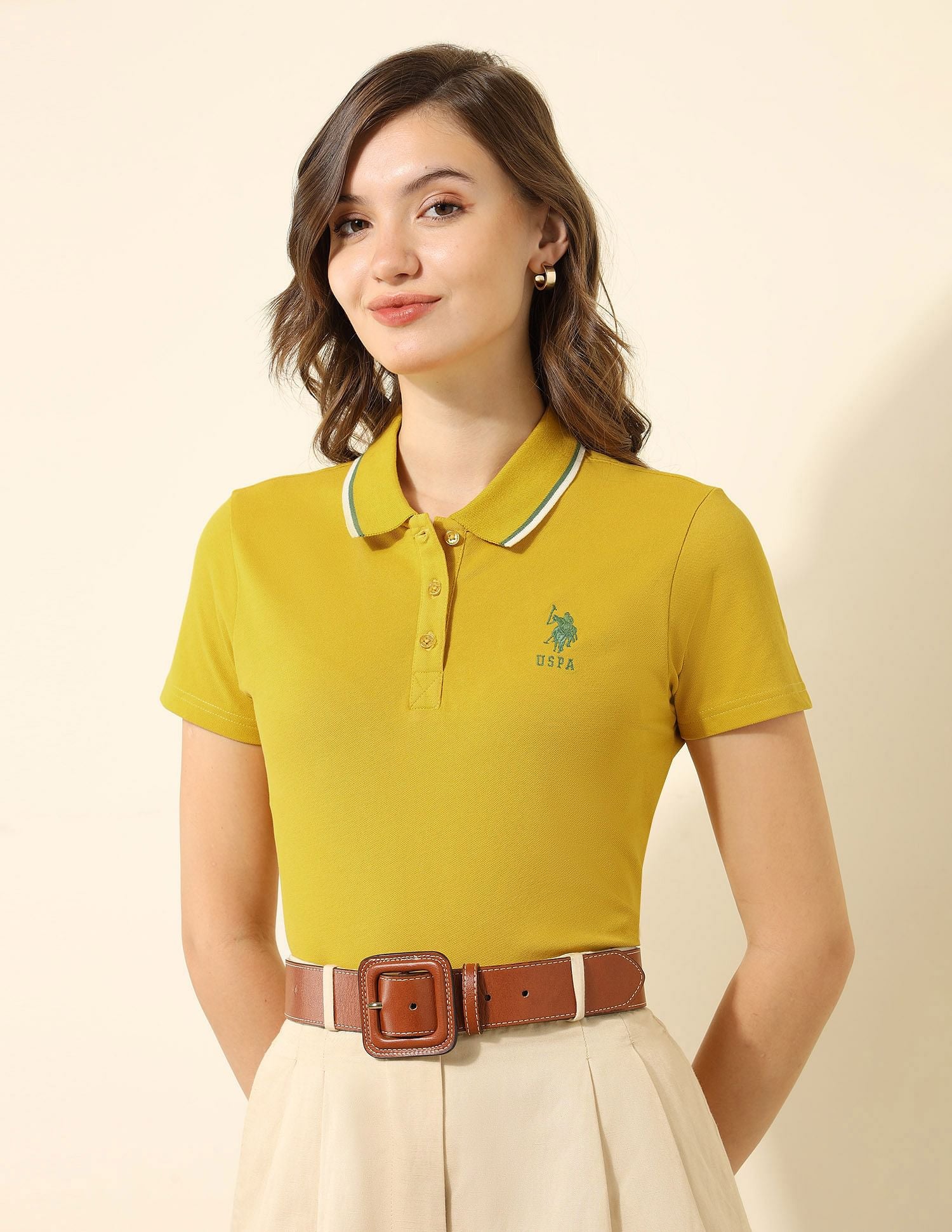 Tipped Collar Regular Fit Polo Shirt