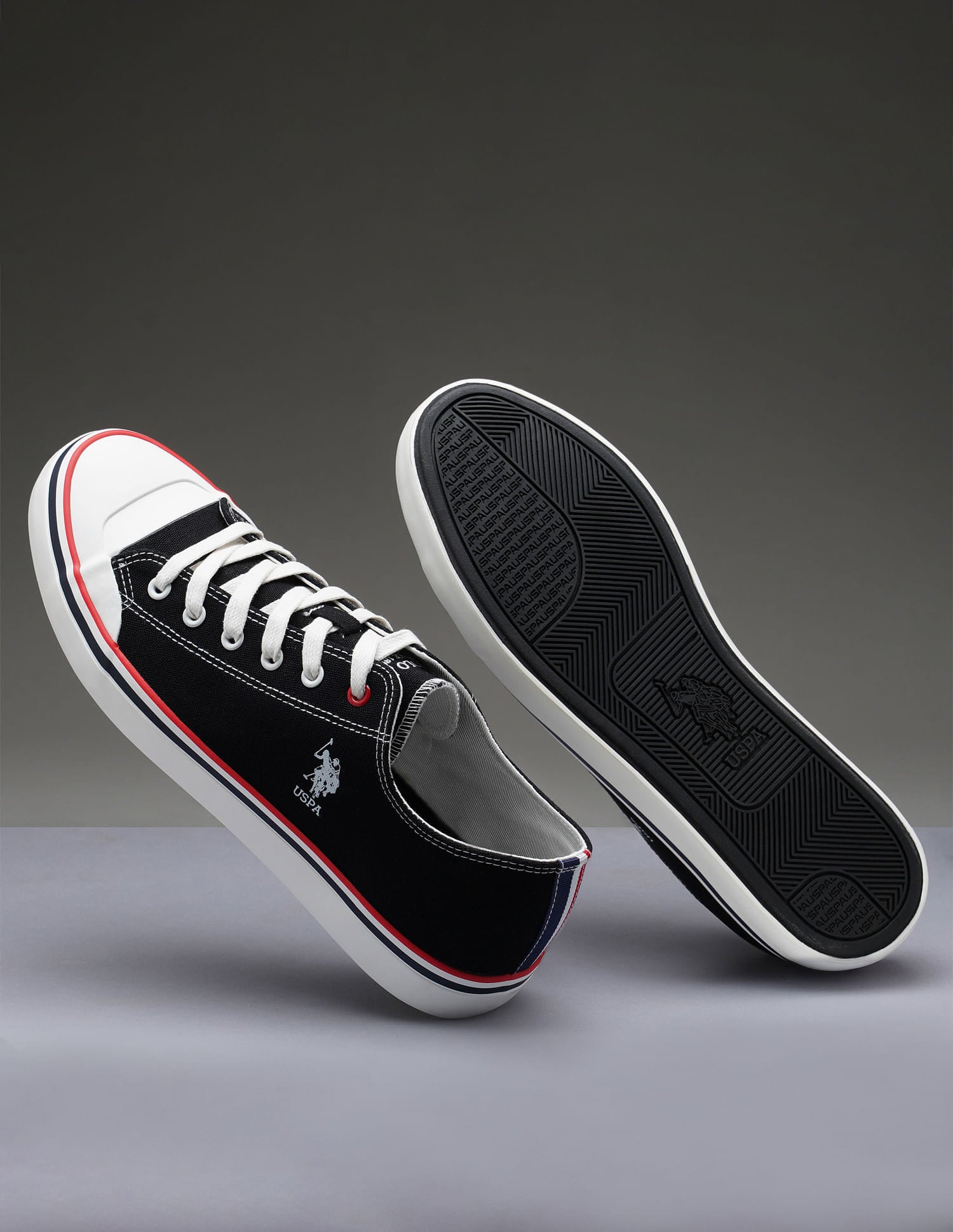 Men Kenna 2.0 Solid Sneakers Black - U.S. Polo Assn. India | Large