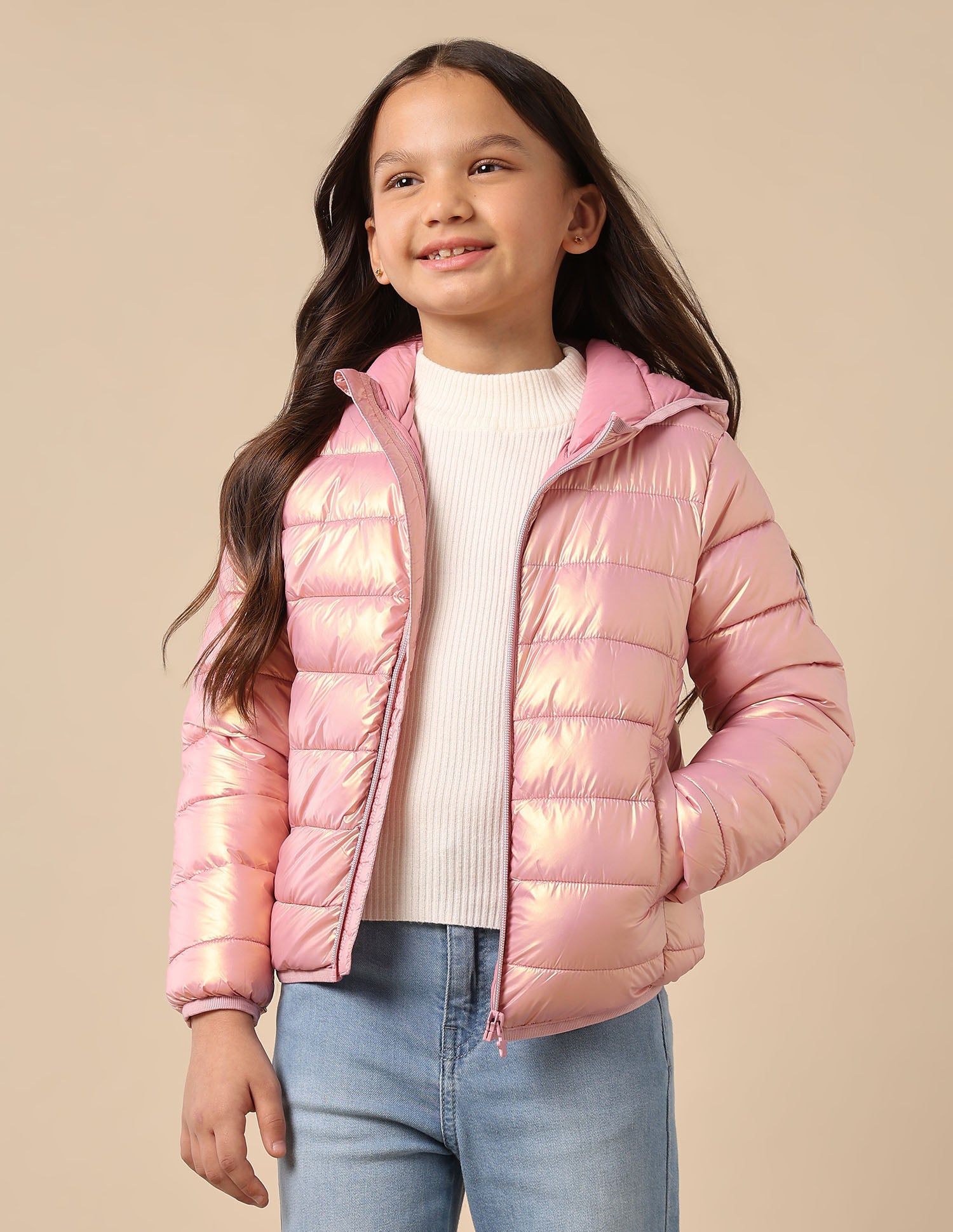 Girls Nylon Puffer Jacket