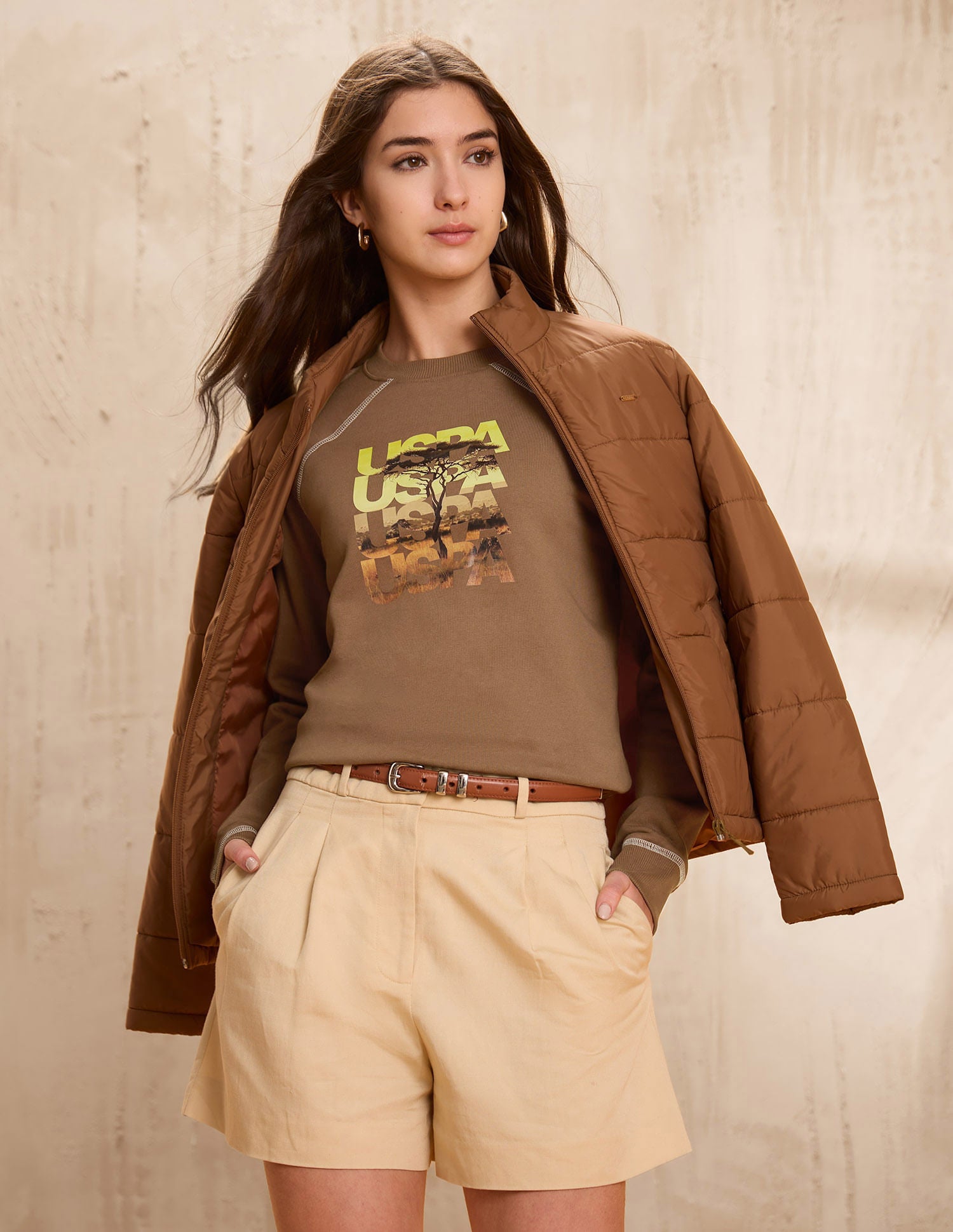 Brand Printed Regular Fit Sweatshirt