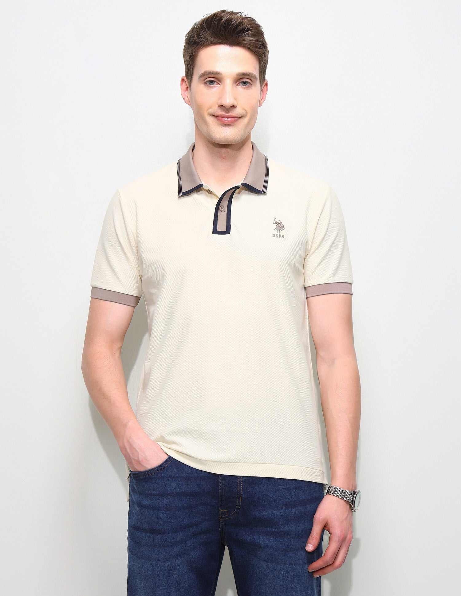 Solid Slim Fit Polo Shirt