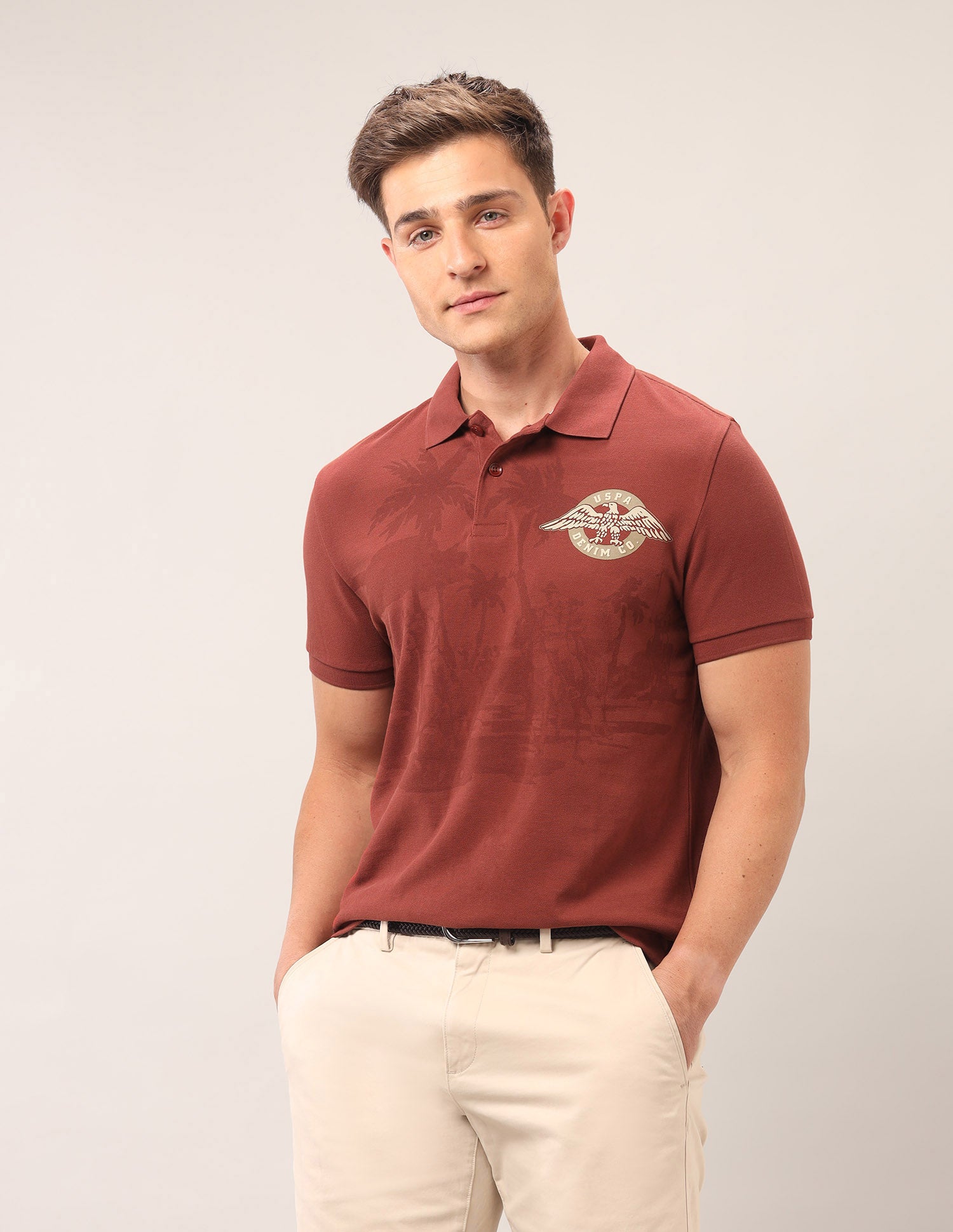 Graphic Outdoor Polo Shirt