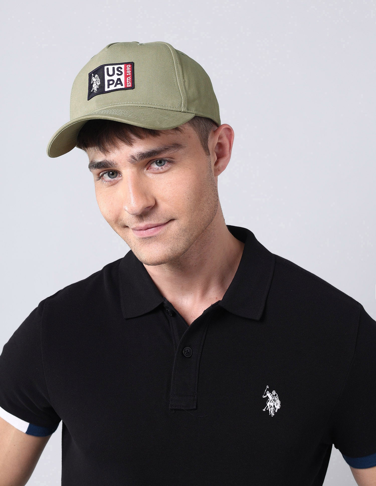 Brand Appliqued Twill Cap Light Olive - U.S. Polo Assn. India | Large