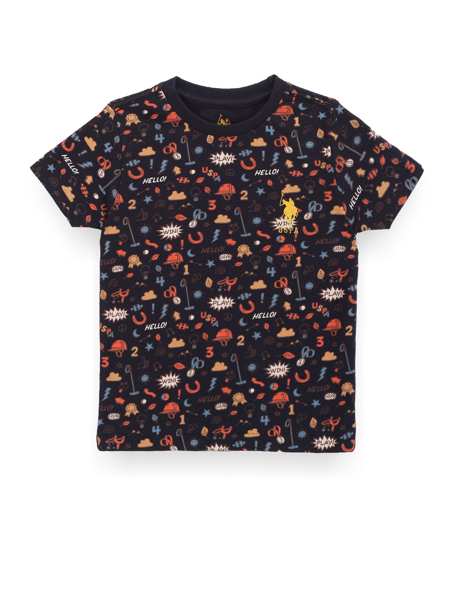 Boys Graphic Print Cotton T-Shirt