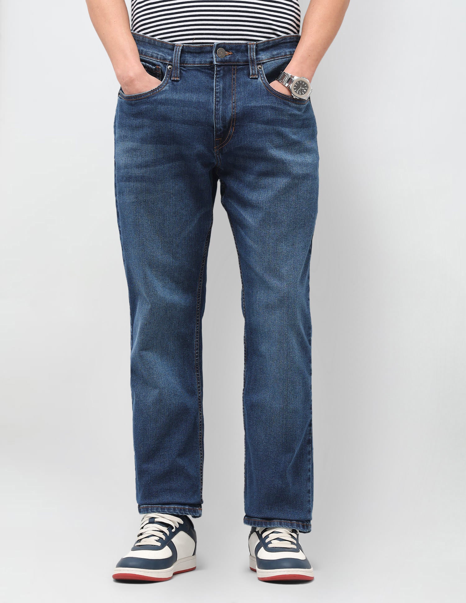 Solid Bootcut Jeans Blue - U.S. Polo Assn. India | Large