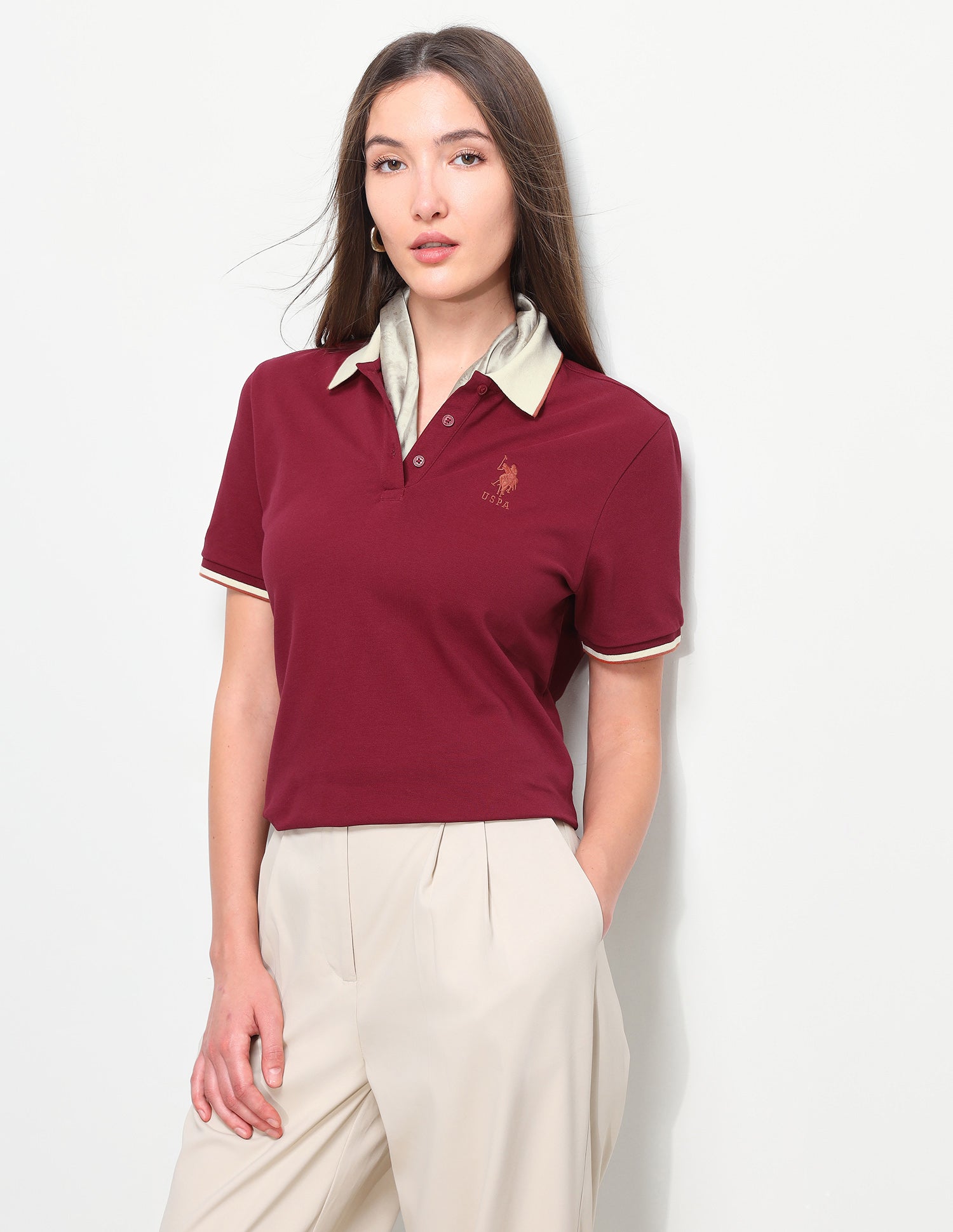 Solid Relaxed Fit Polo Shirt