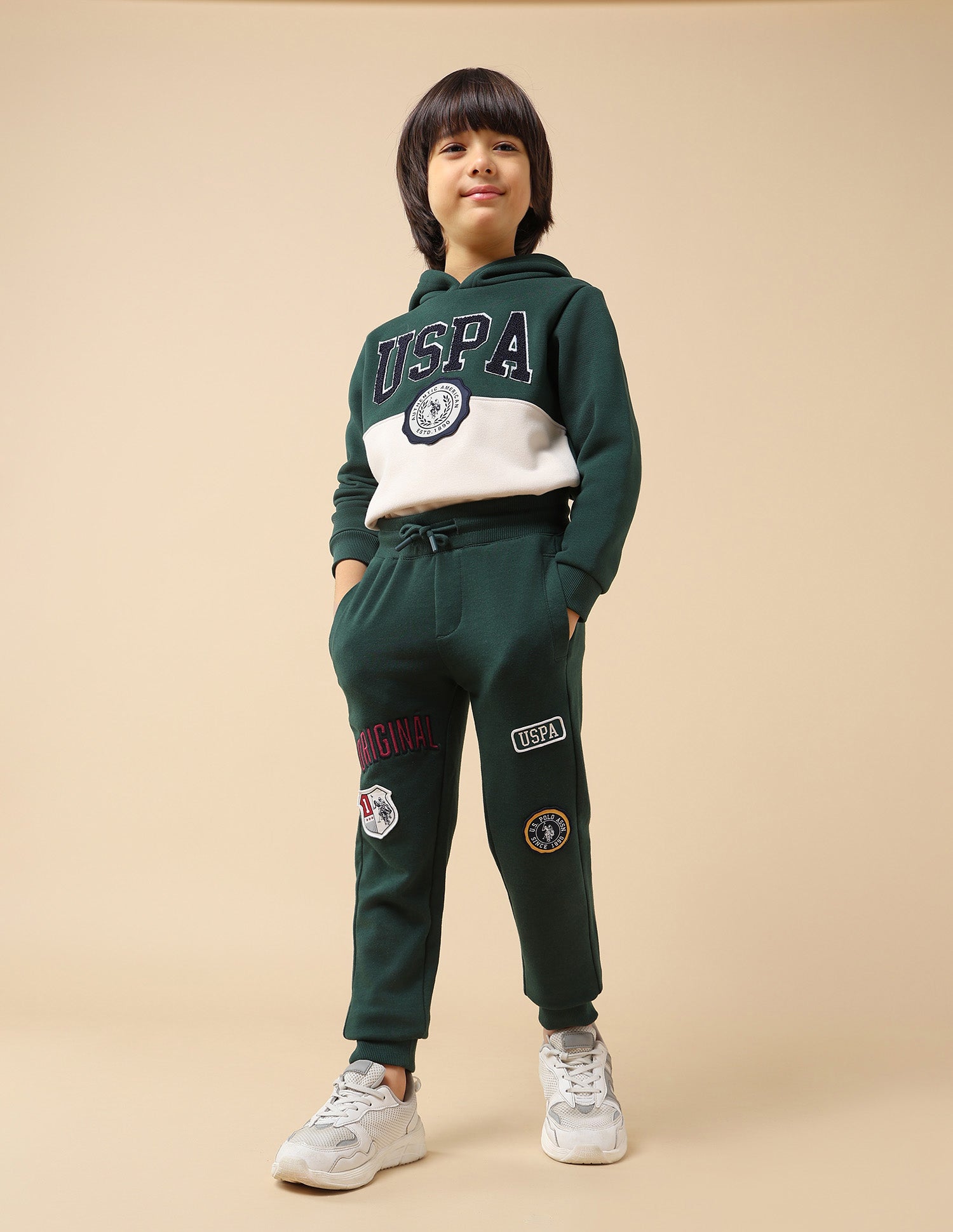 Boys Brand Appliqued Regular Fit Joggers