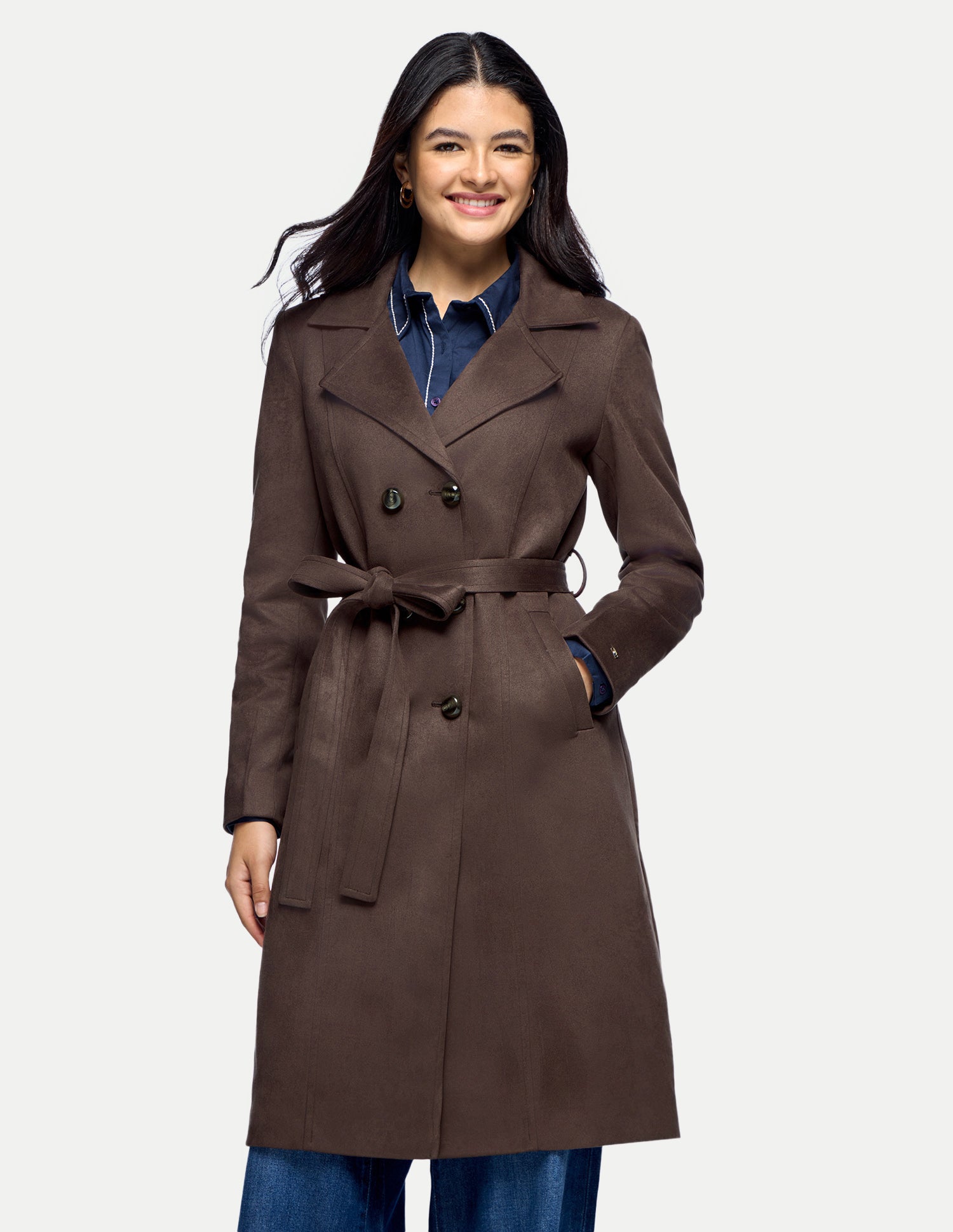 Solid Longline Jacket Brown - U.S. Polo Assn. India | Large
