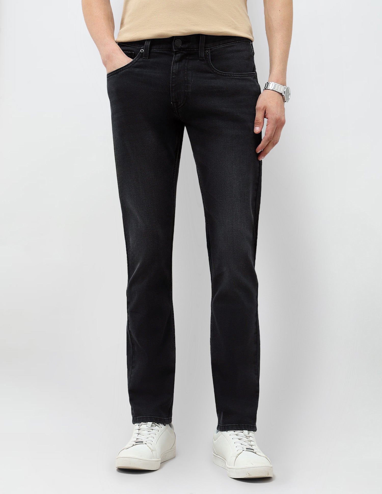 Brandon Slim Tapered Fit Mid Rise Jeans