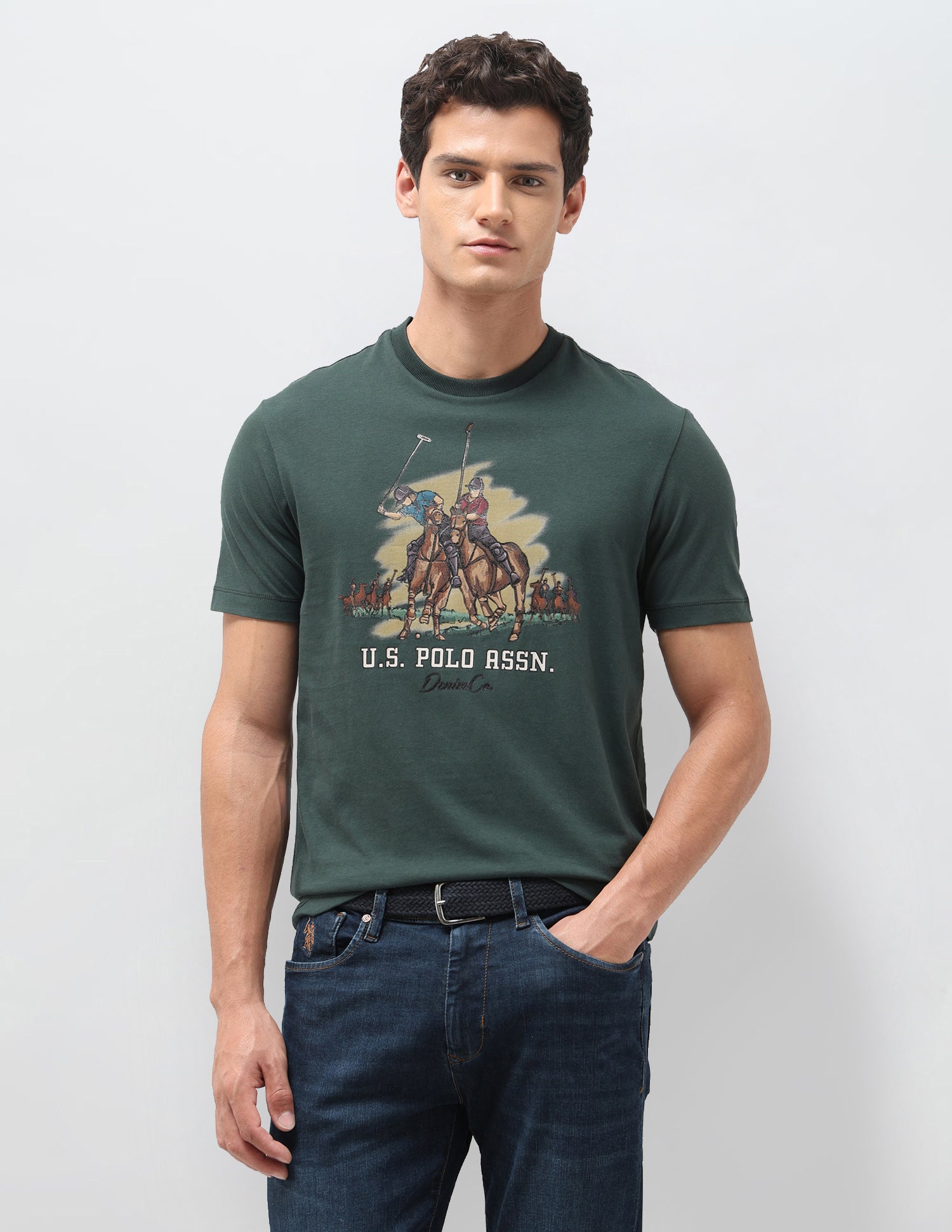 Graphic Brand Printed Slim Fit T-Shirt