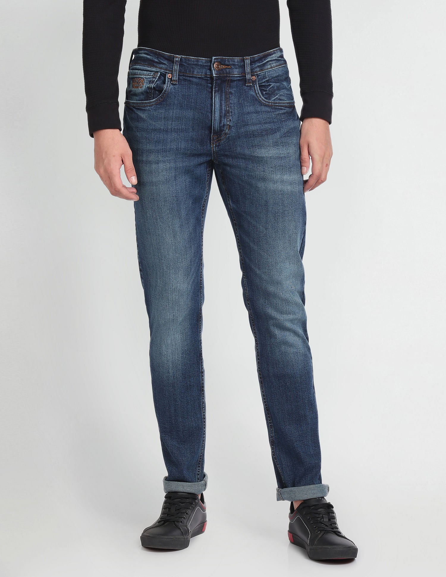 Brandon Slim Tapered Fit Blue Jeans – U.S. Polo Assn. India