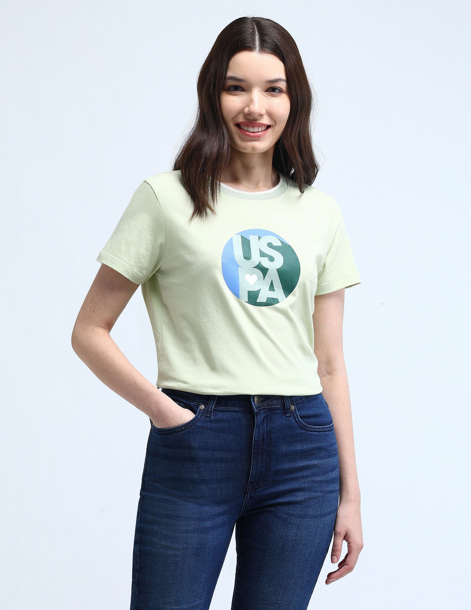 Tipped Neck Pure Cotton T-Shirt