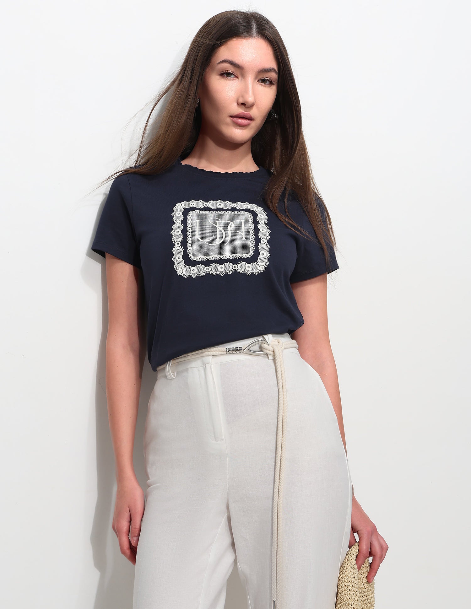 Regular Fit Brand Printed T-Shirt