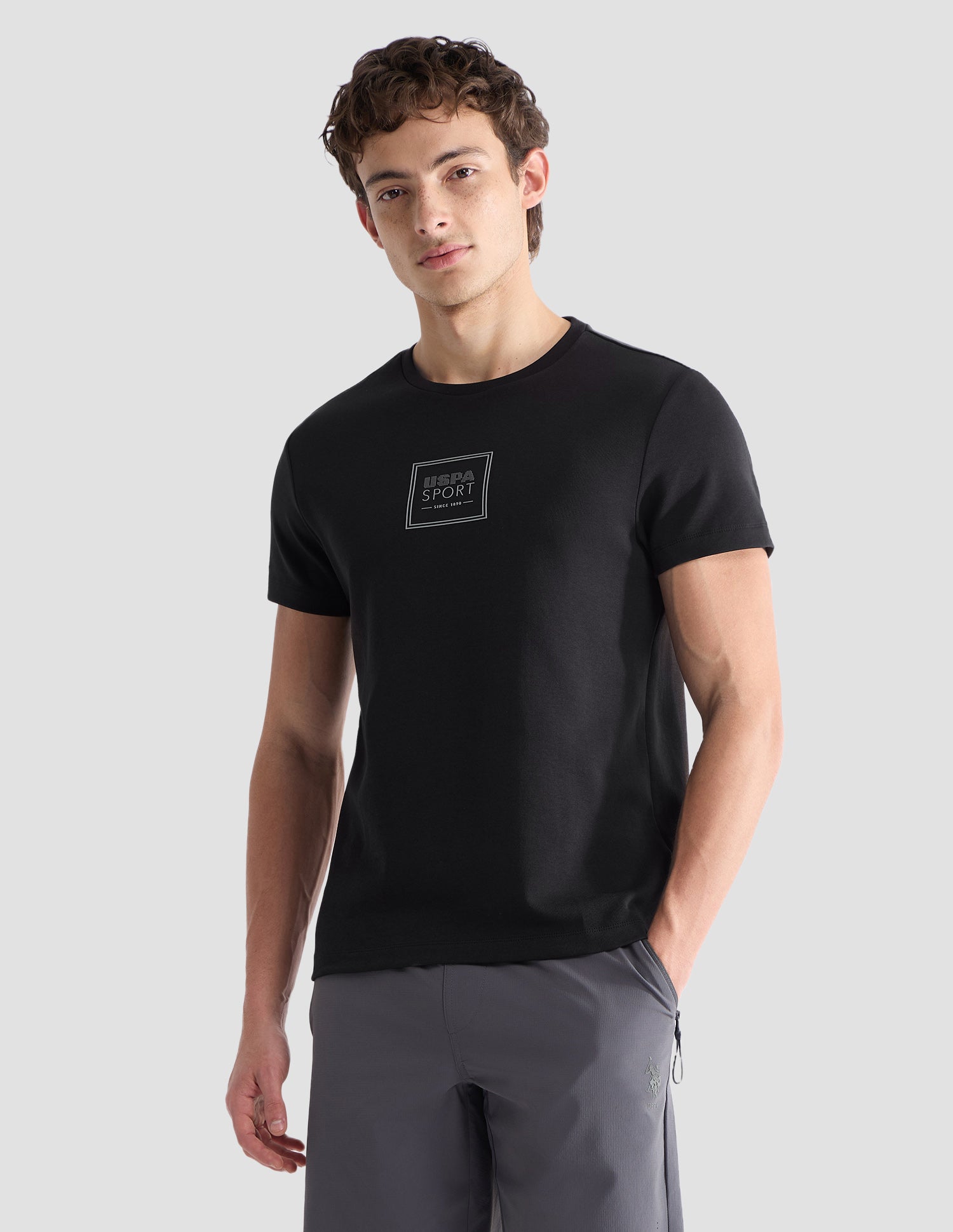Solid Slim Fit Active T-Shirt