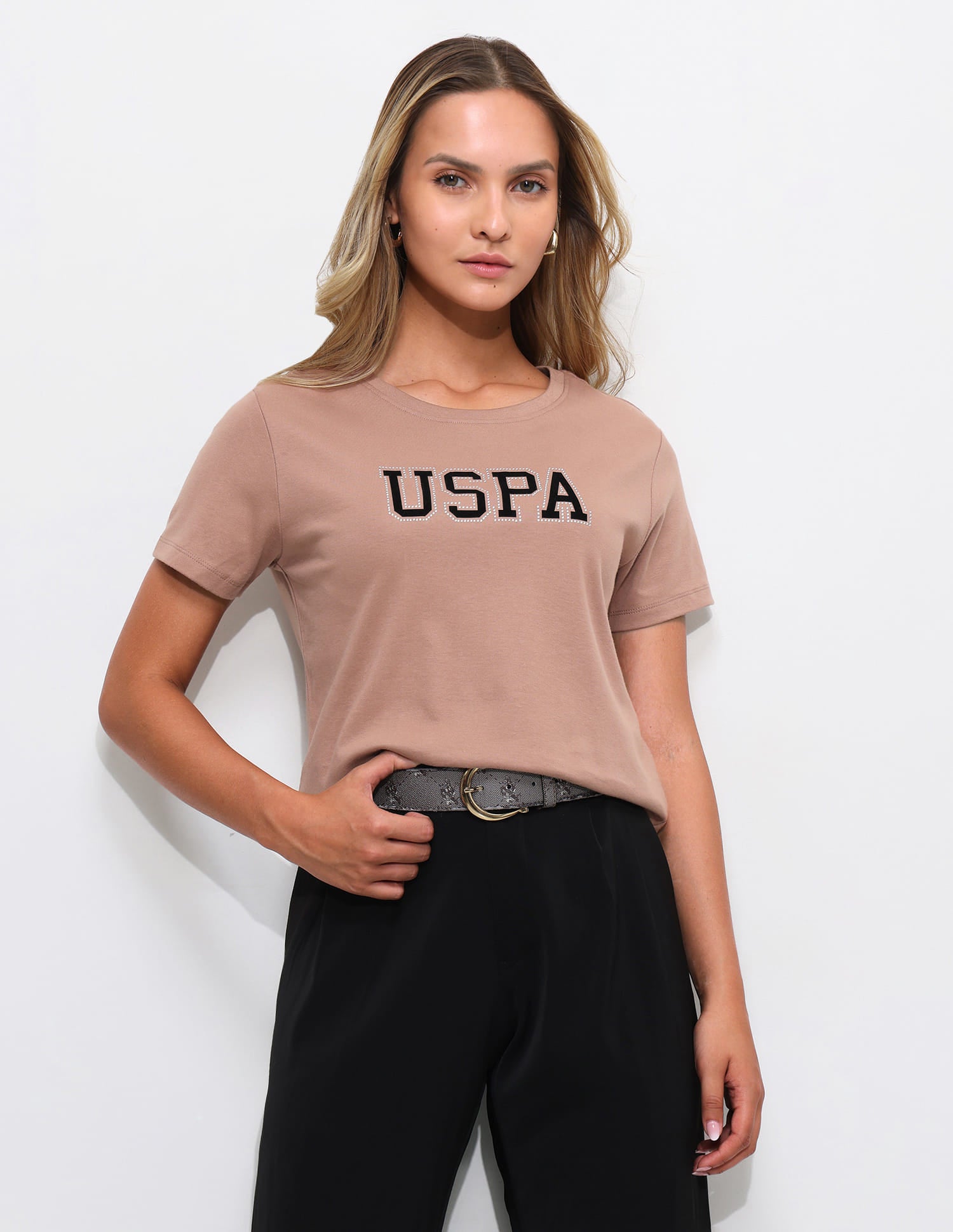 Brand Printed Regular Fit Polo Shirt