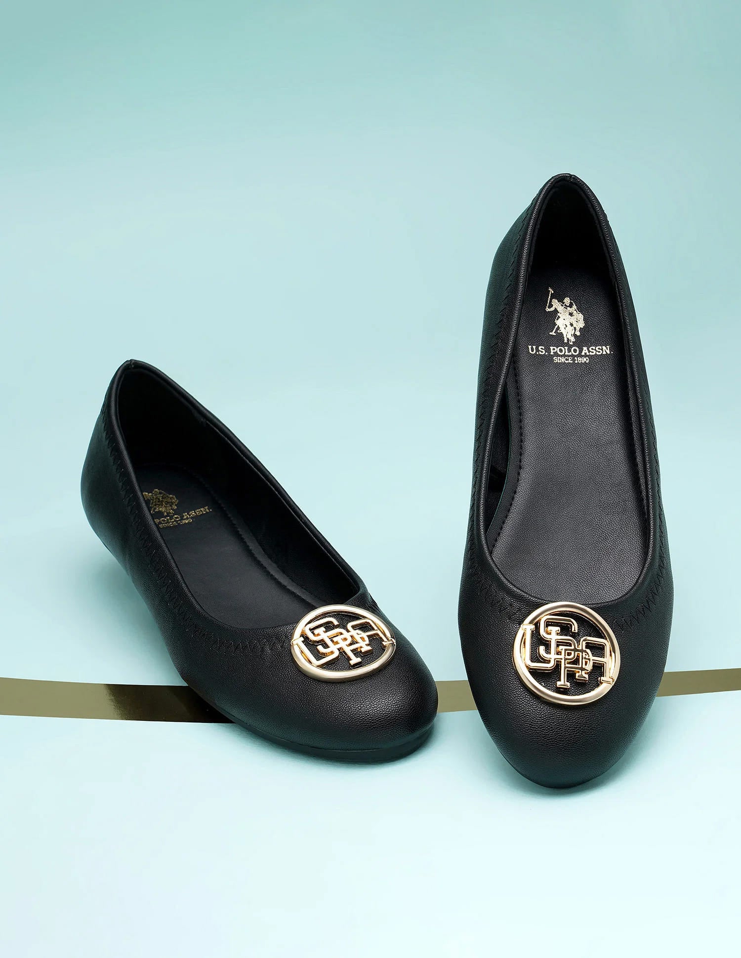 Emily 2.0 Black Ballerinas Black - U.S. Polo Assn. India | Large