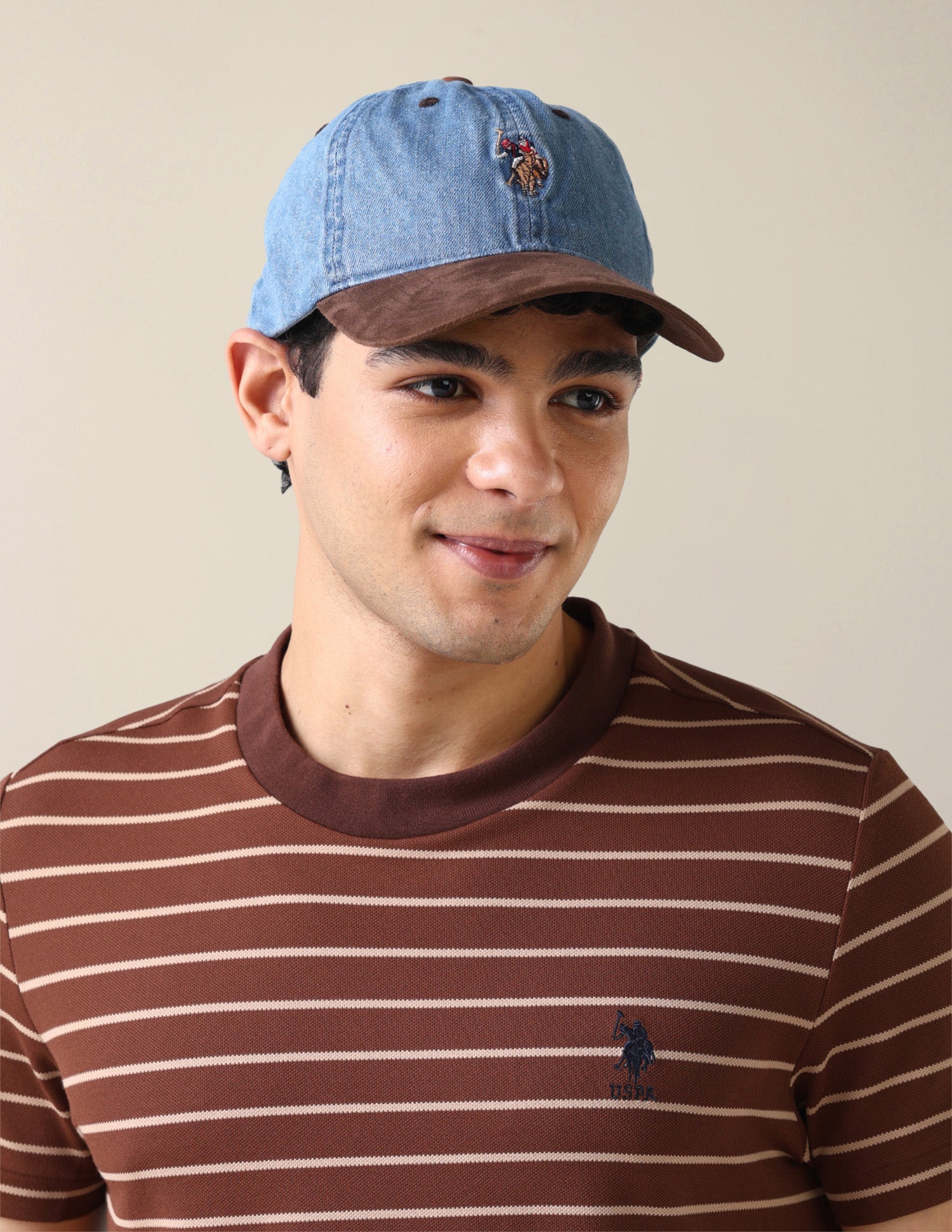 Brand Embroidered Twill Cap Blue - U.S. Polo Assn. India | Large
