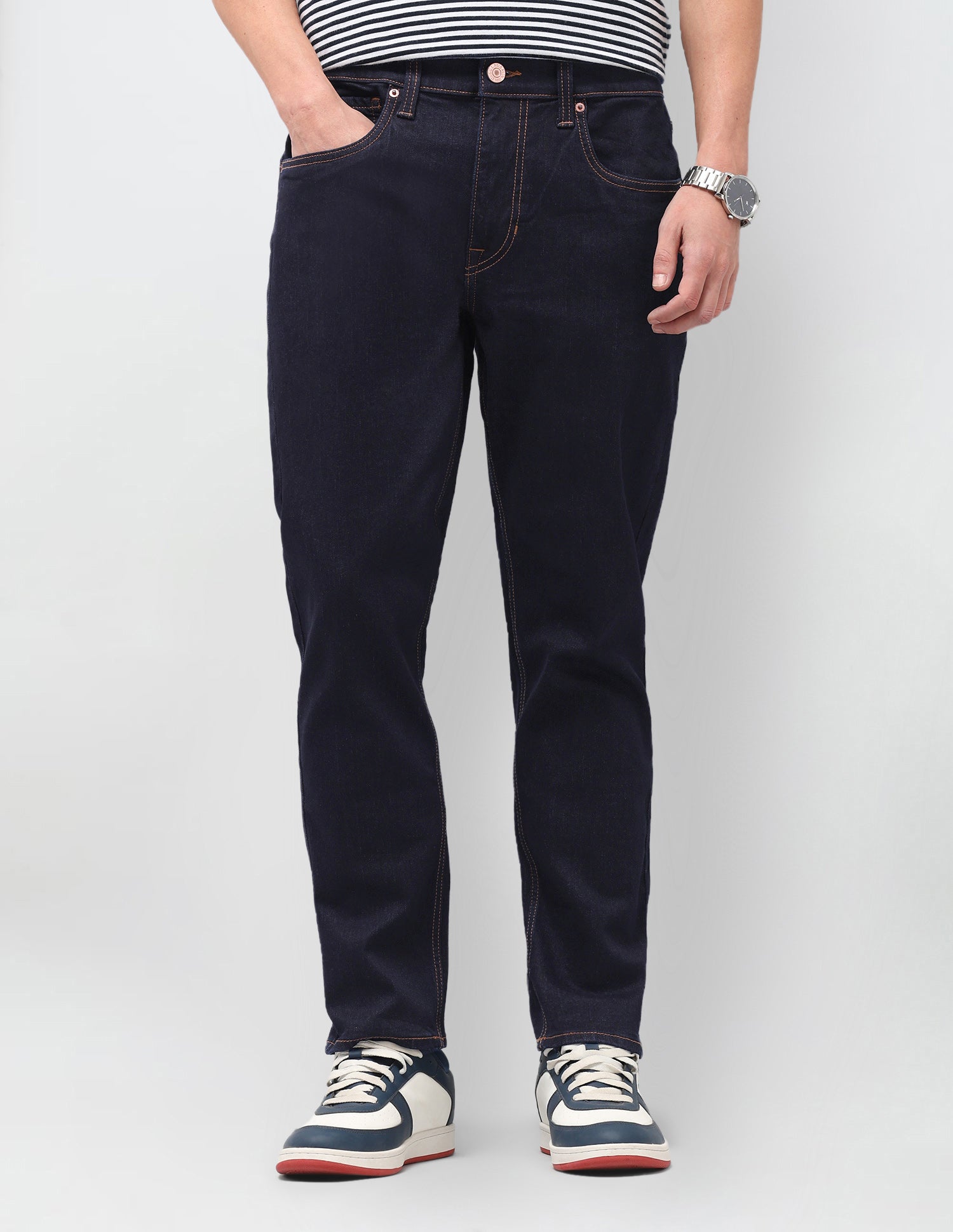 Solid Straight Fit Jeans Blue - U.S. Polo Assn. India | Large