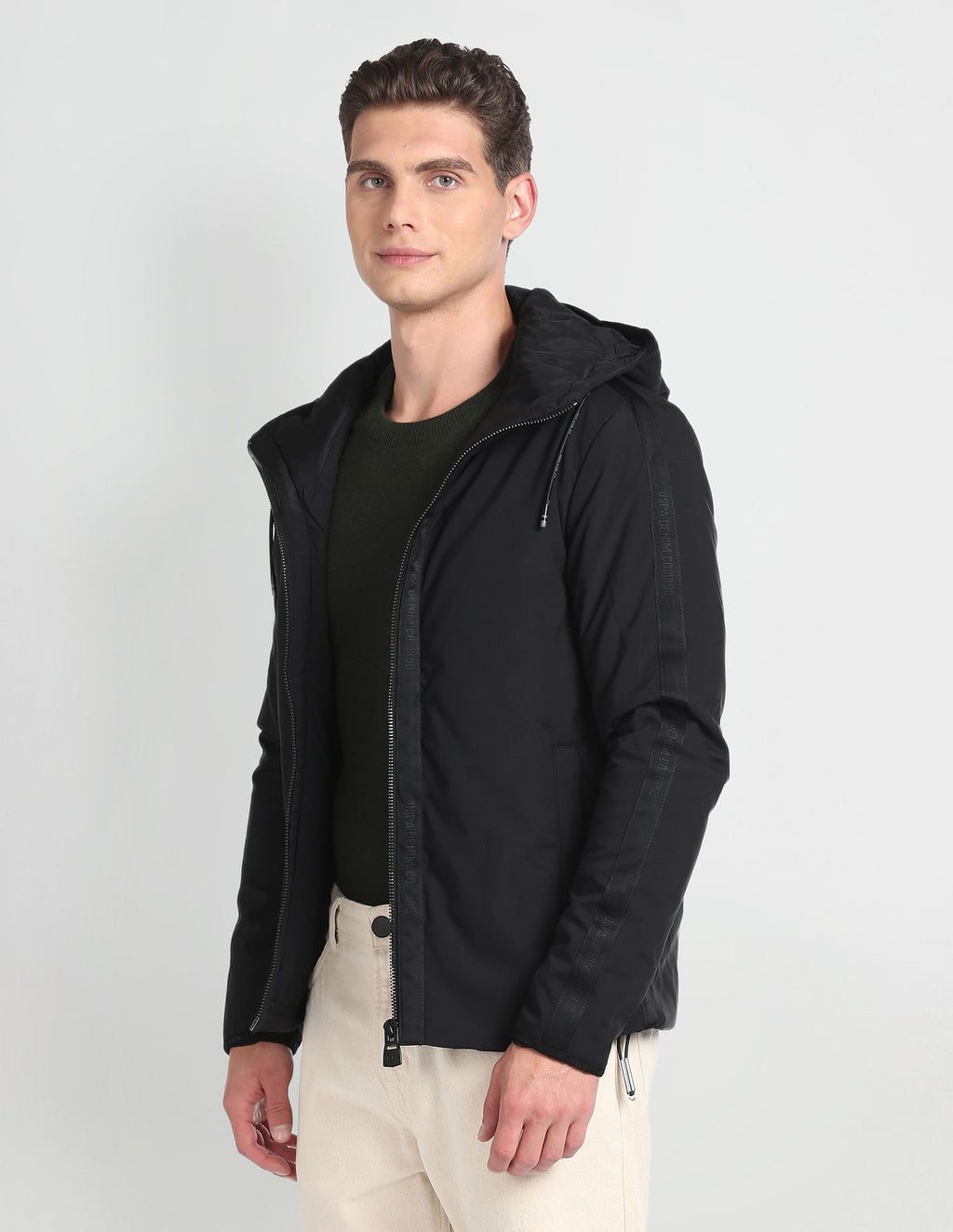 Buy Numero Uno Women Black Hooded Jacket - Jackets for Women 589216 | Myntra