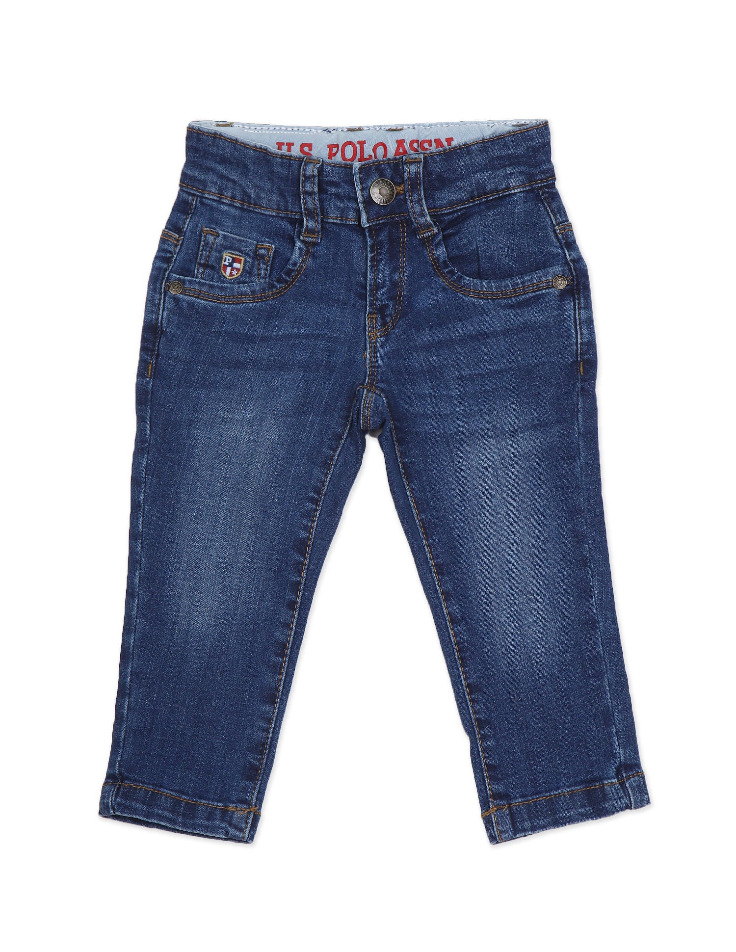 Skinny Fit Wash Jeans Blue - U.S. Polo Assn. India | Large