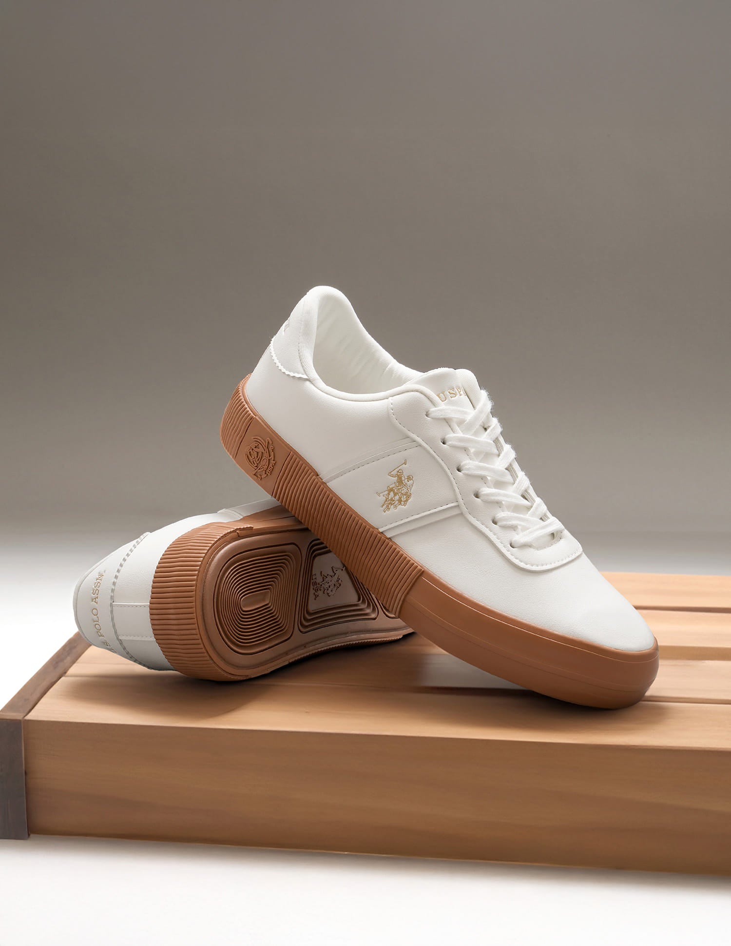 Men Round Toe Mees 2.0 Sneakers Off White - U.S. Polo Assn. India | Large