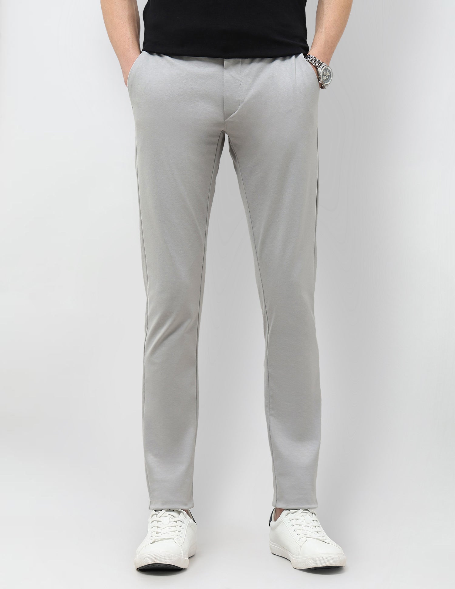 Mid Rise Slim Fit Trousers