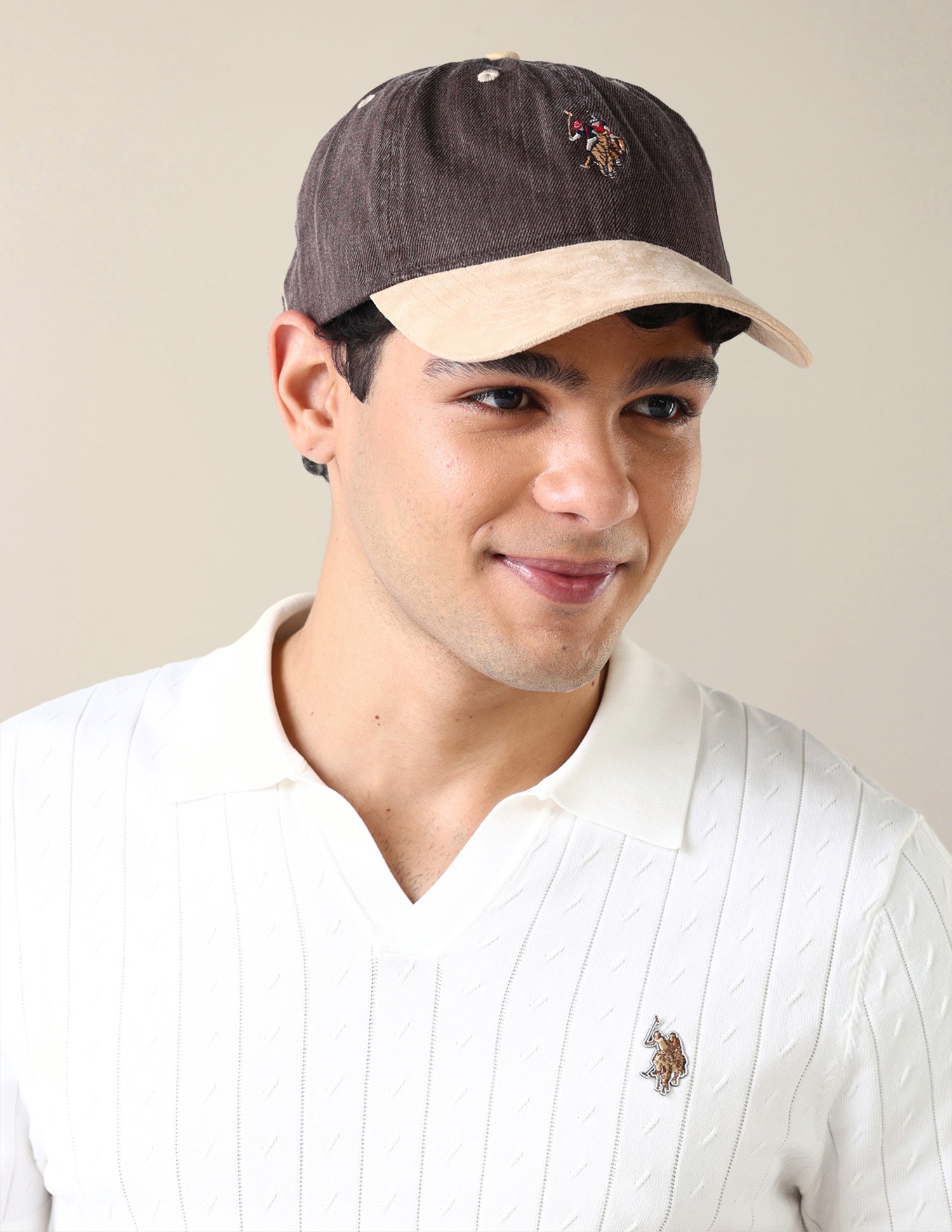 Brand Embroidered Twill Cap Brown - U.S. Polo Assn. India | Large
