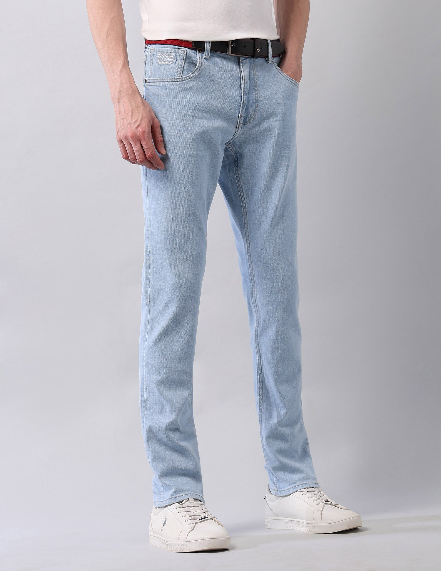 Brandon Slim Tapered Fit Blue Jeans